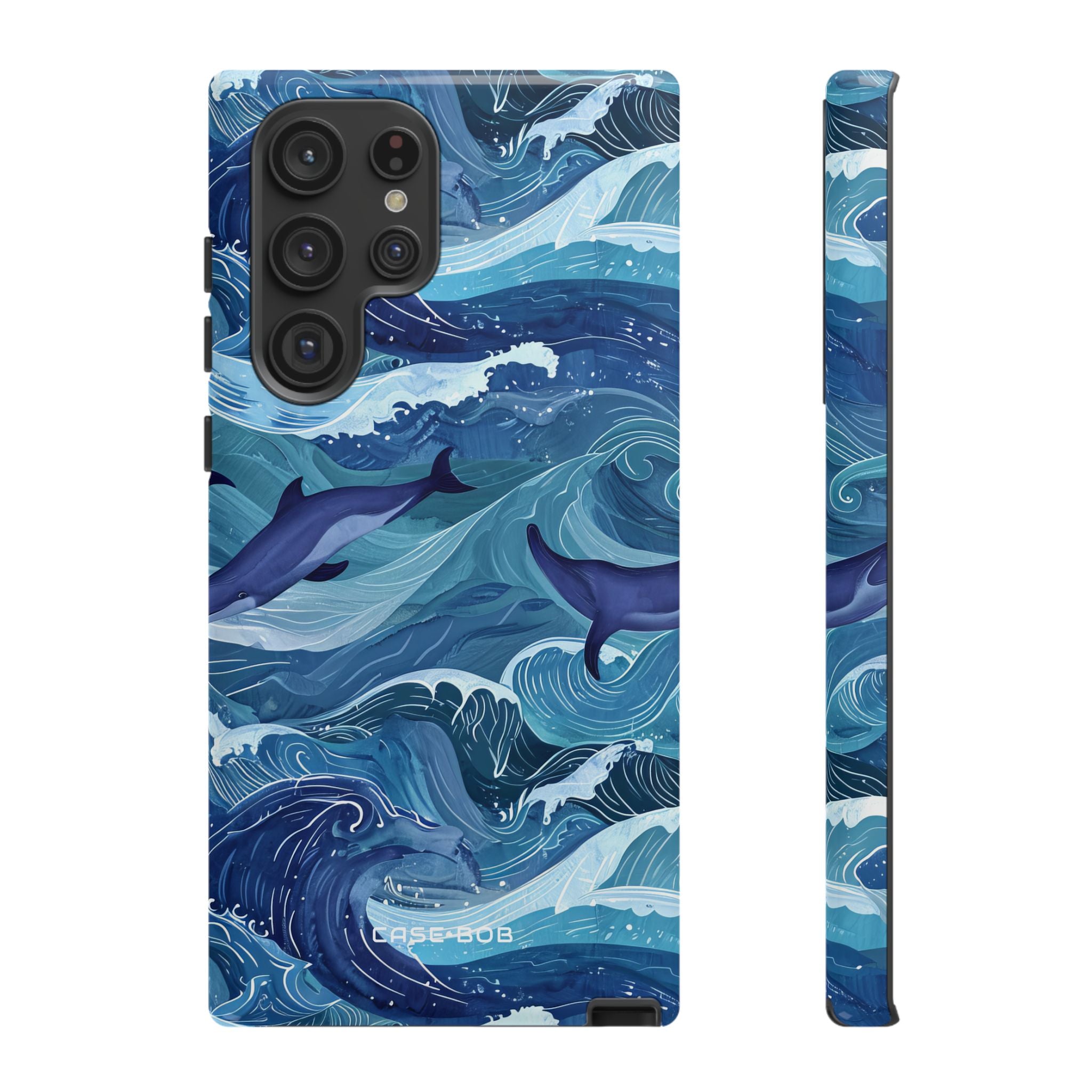 Dolphin Waves Samsung S22 Ultra Case - Tough