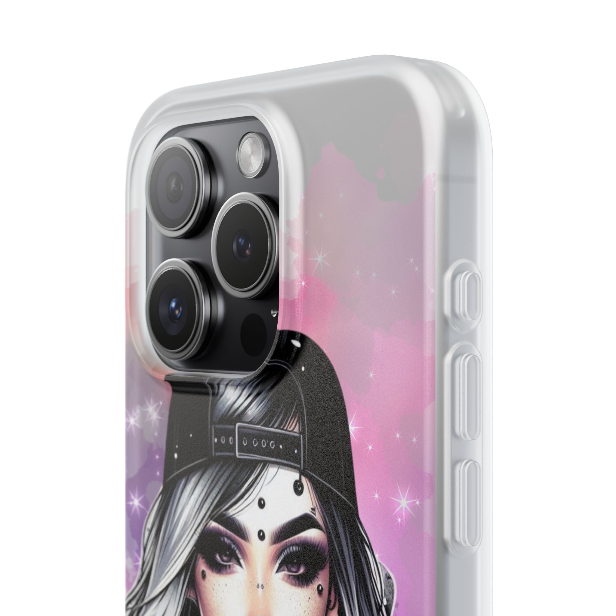 Silver Sip Nebula iPhone 15 Pro Case - Soft