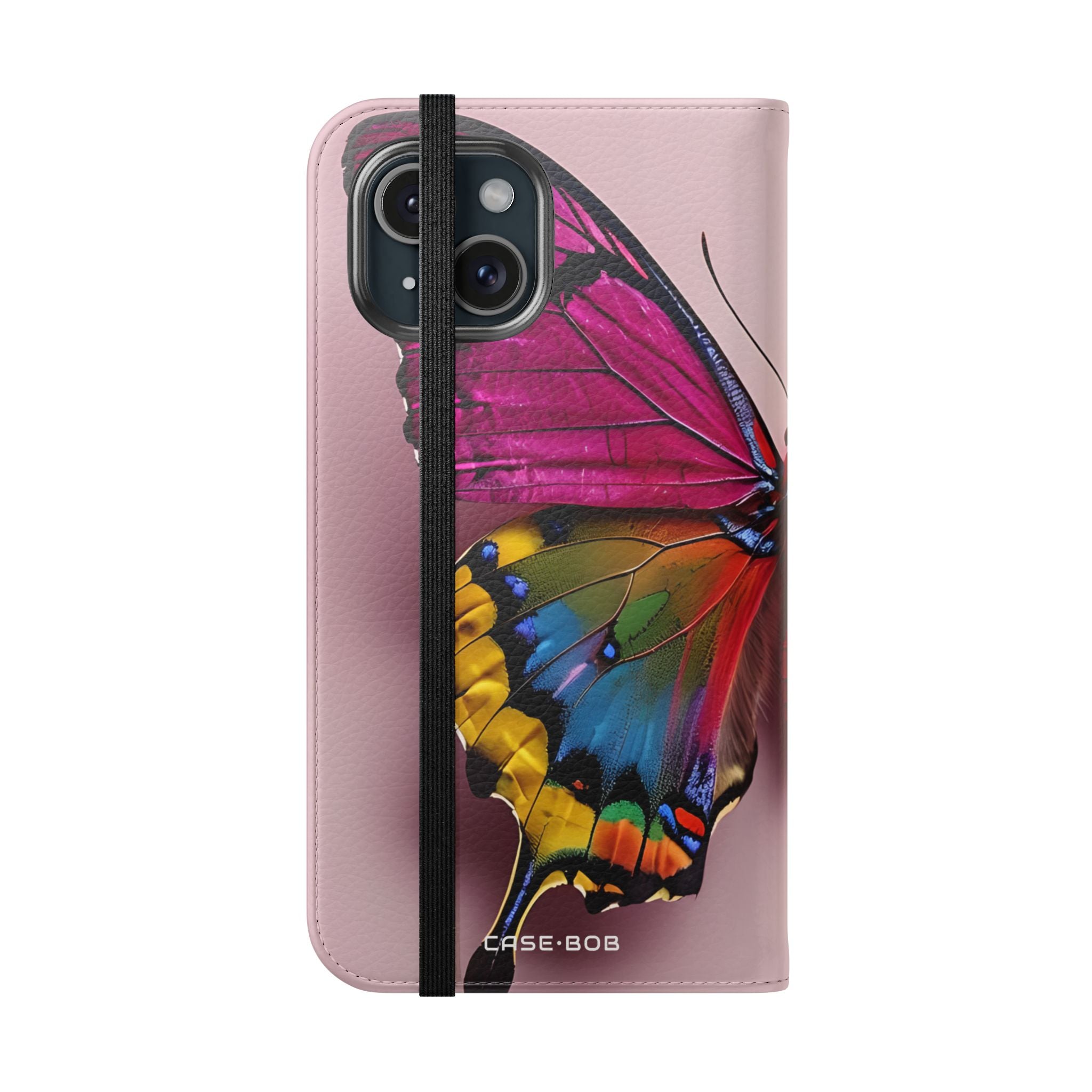 Vibrant Monarch - iPhone 15 Case - Wallet