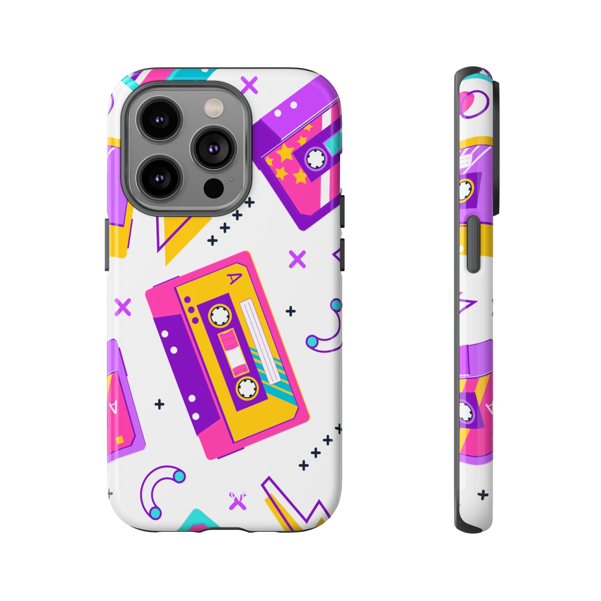Retro Cassette Chaos - iPhone Case