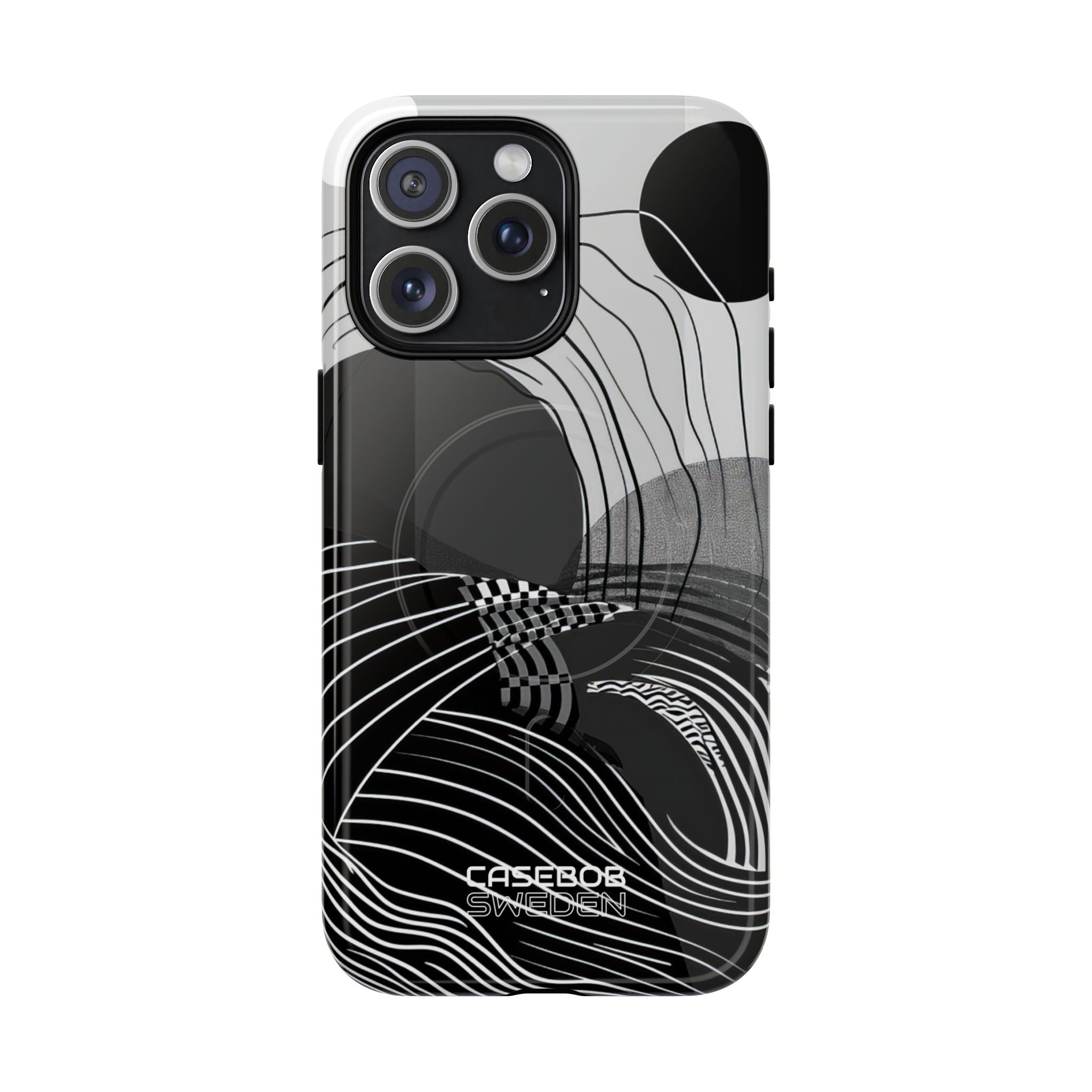 Monochrome Motion Flow iPhone 15 - Tough+