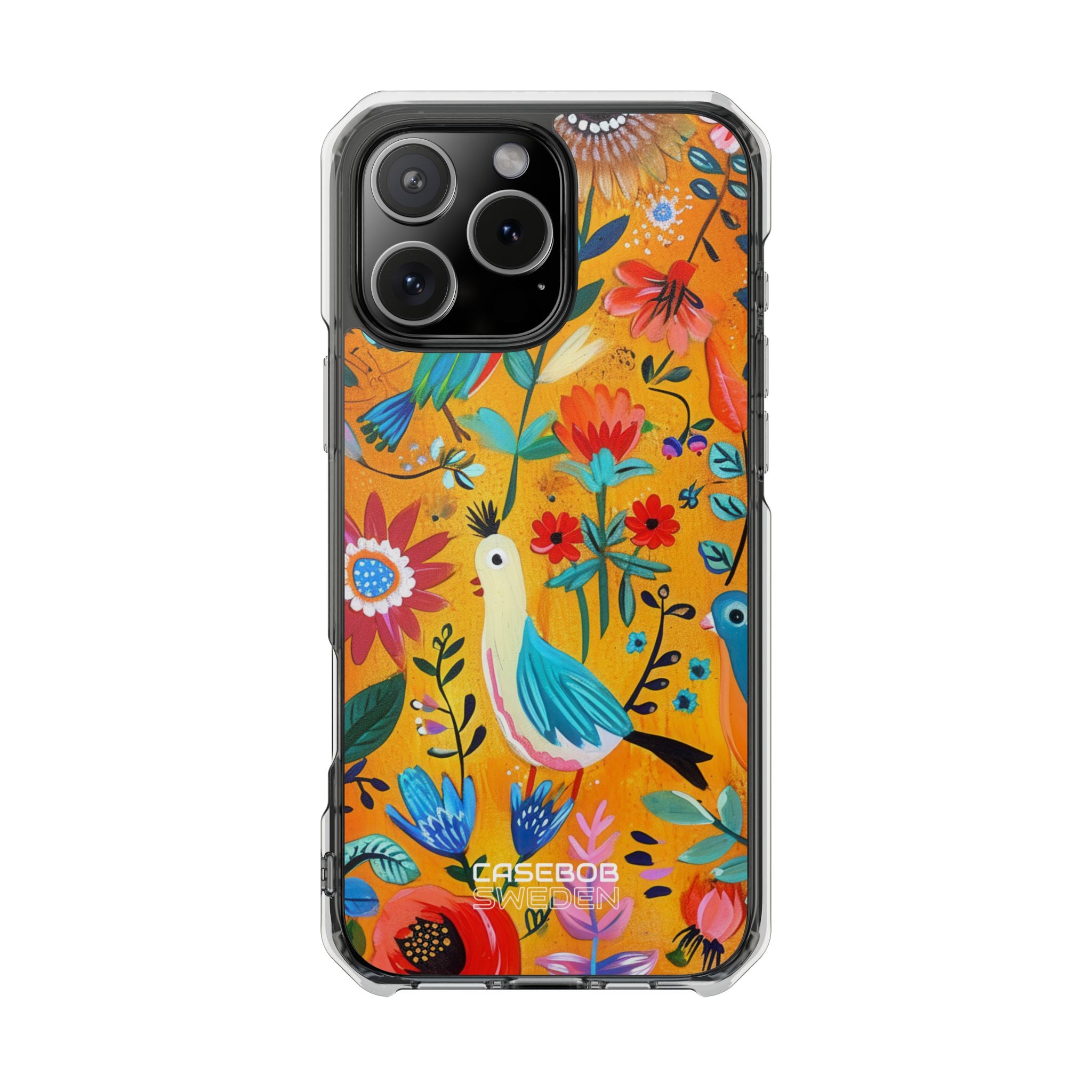 Whimsical Birds Garden iPhone 16 - Impact Clear+