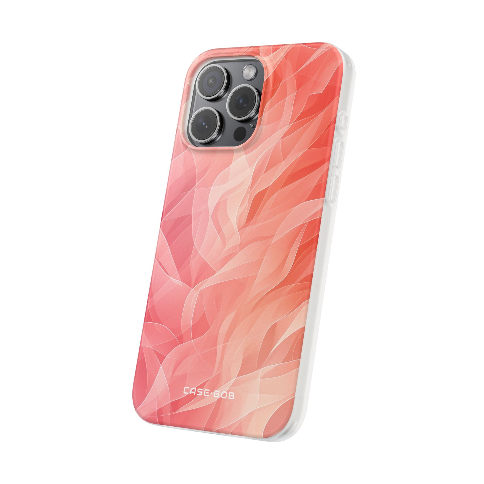 Peach Wave Drift iPhone 15 Pro Max Case - Soft