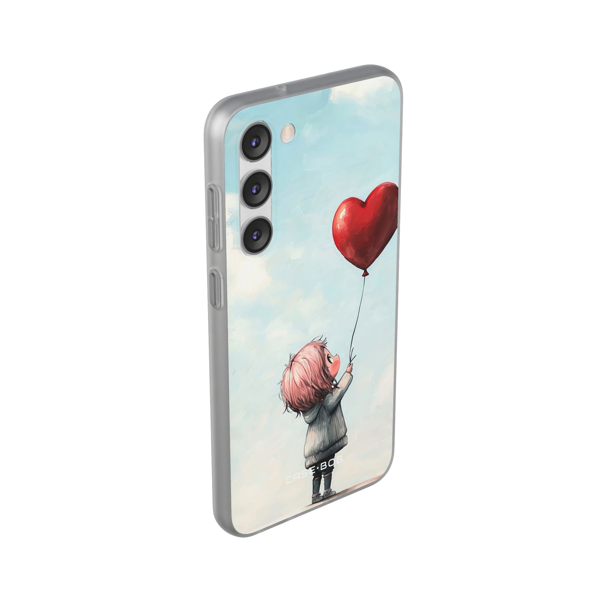 Heart Balloon Glow Samsung S23 Plus Case - Soft