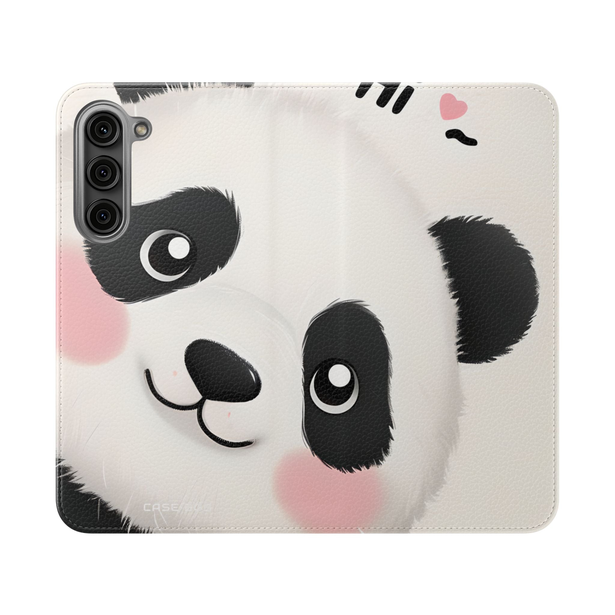 Kurkistava Panda Posliini - Samsung S23+ Case - Lompakko