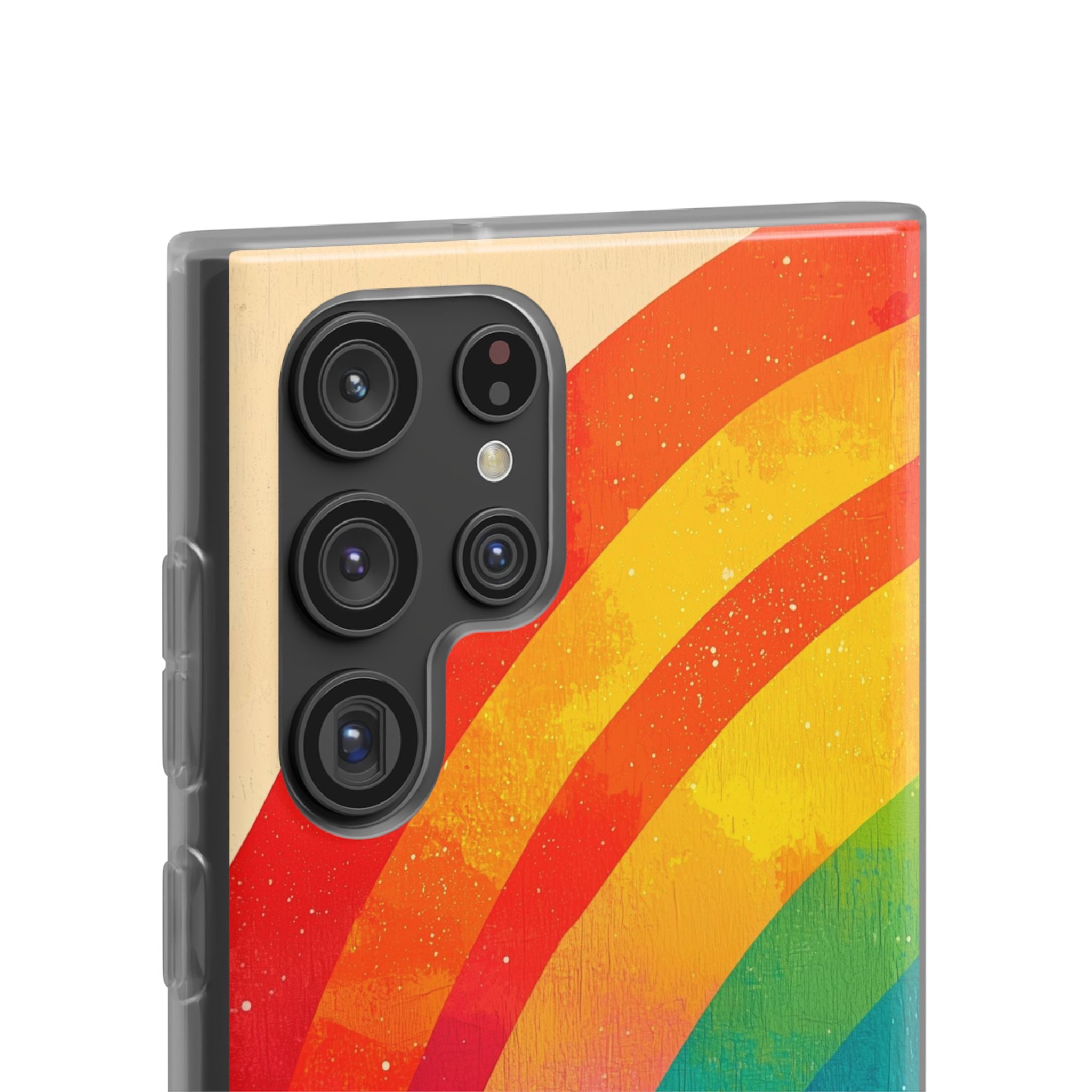 Textured Rainbow Arc Samsung S22 Ultra Case - Soft