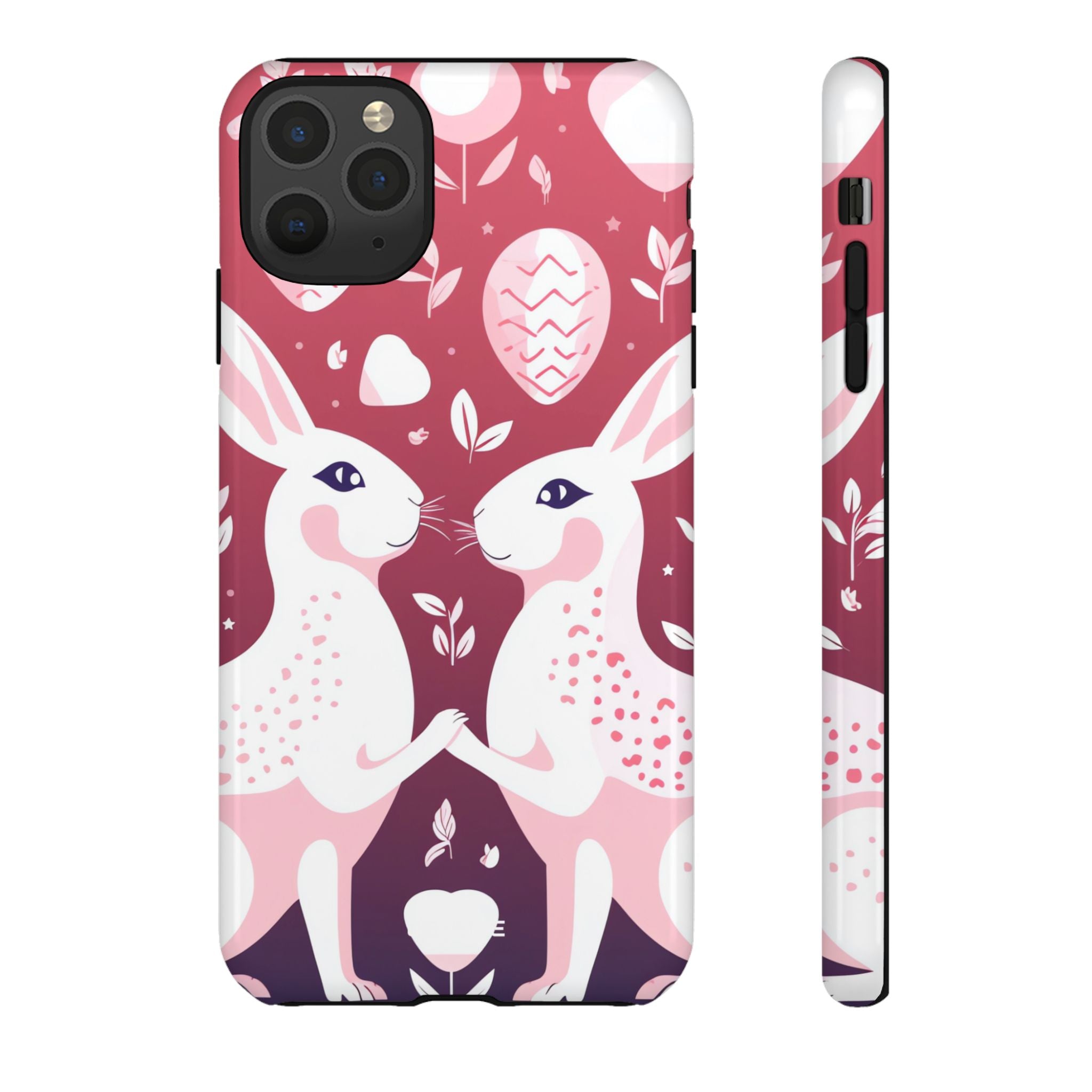 Rabbits Share Joy - iPhone Case
