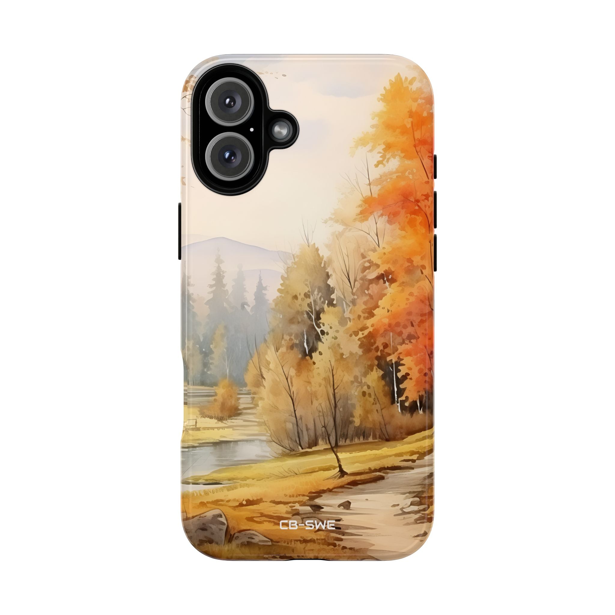 Golden Leaves Drift - iPhone Case