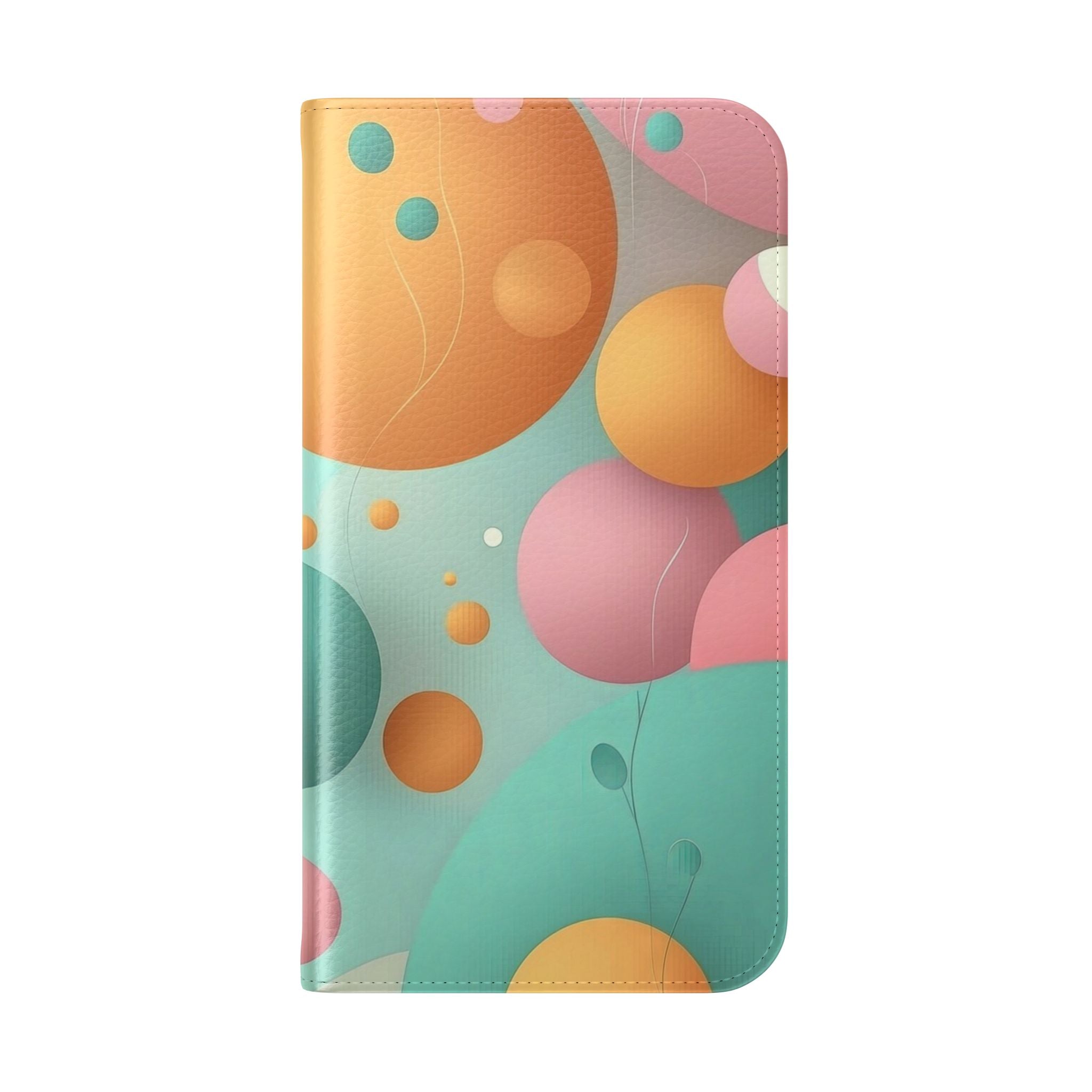 Pastel Circles Flow - iPhone 15 Pro Case - Wallet
