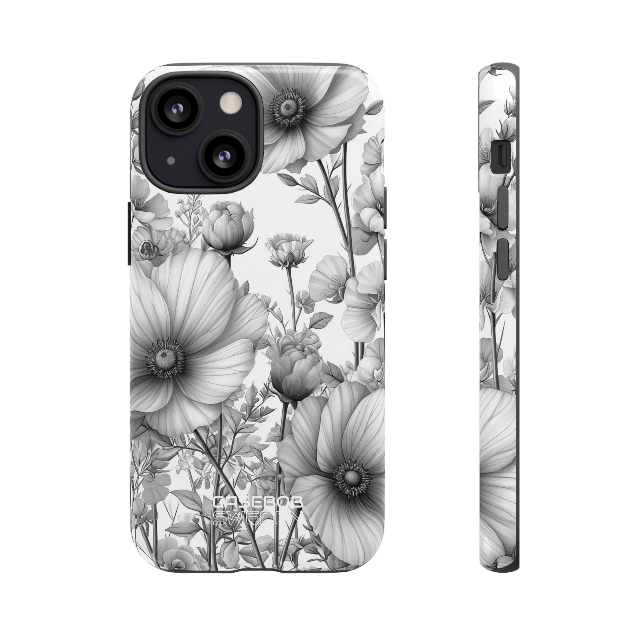 Vintage Floral Etching iPhone 13 - Tough