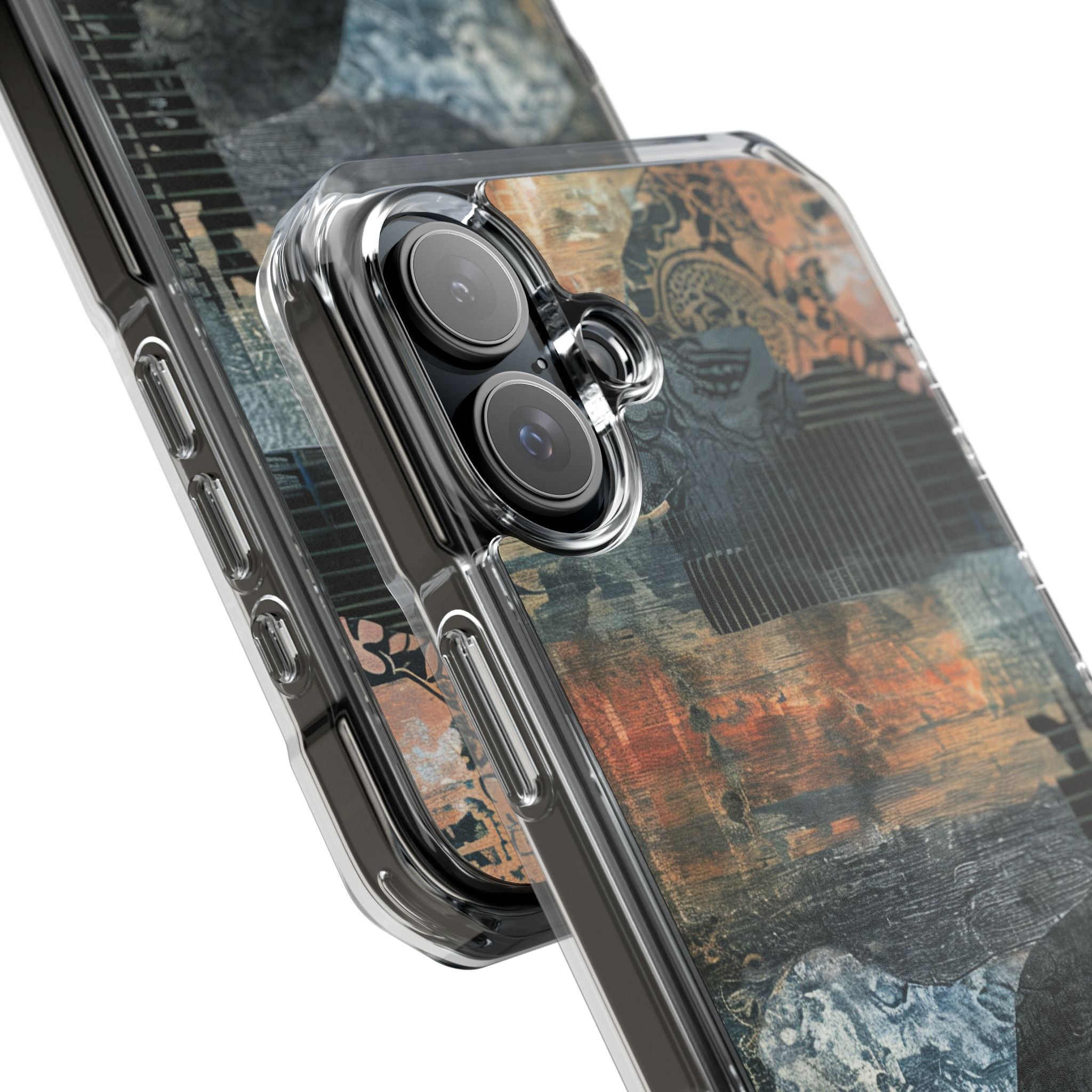 Rust Bloom Tangle iPhone 16 - Impact Clear+