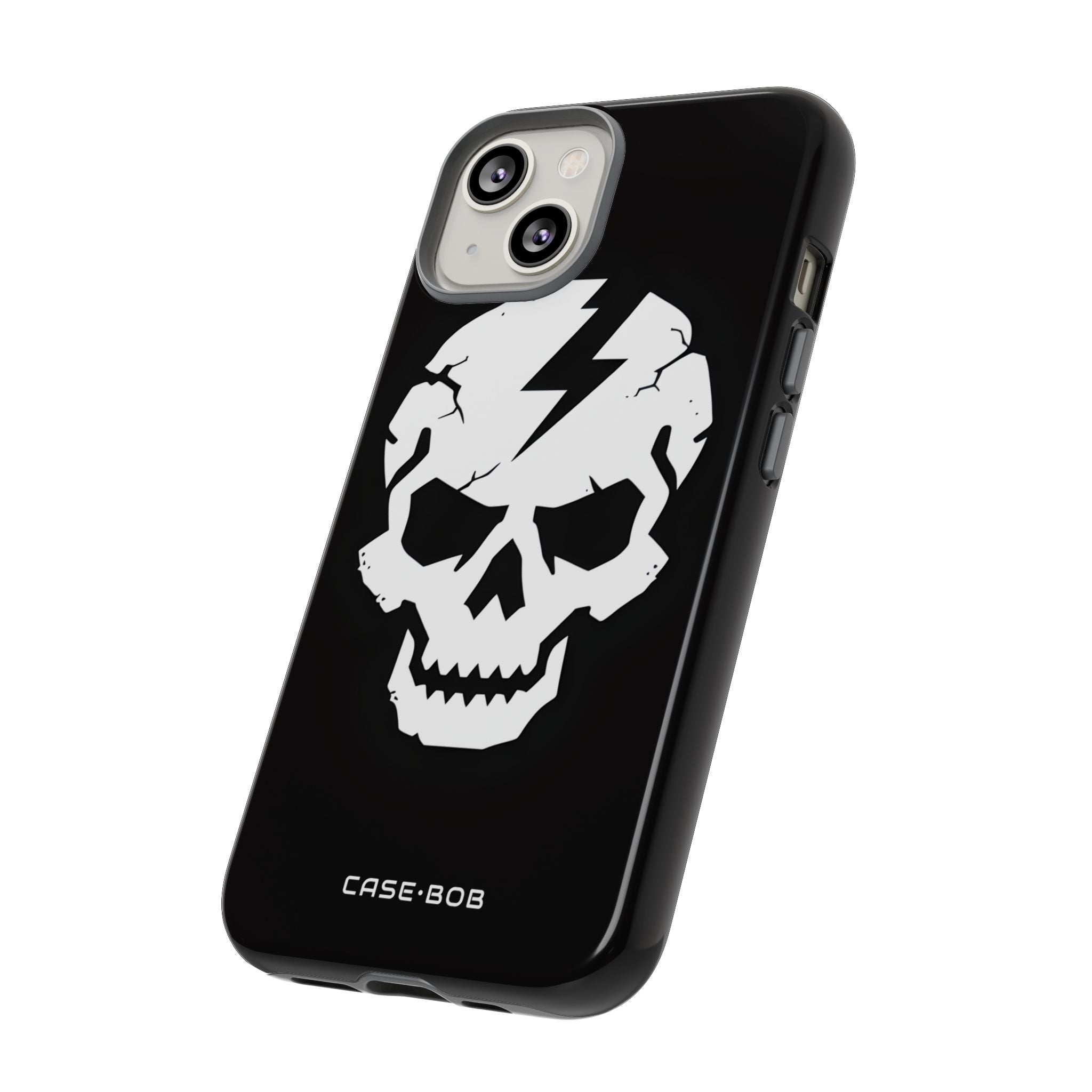 Lightning Skull iPhone 14 Case - Tough