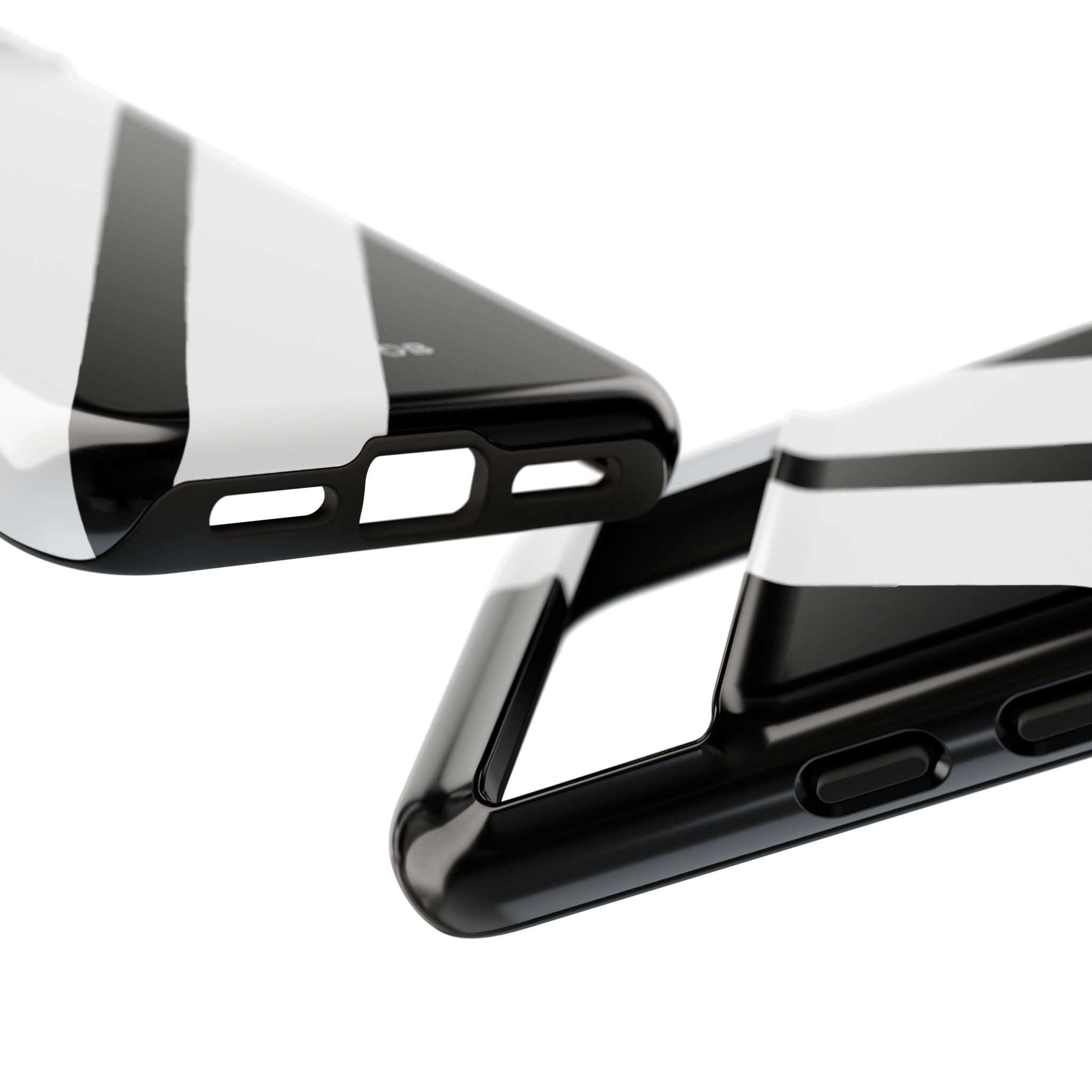 Diagonal Bands Noir Google Pixel 8 Case - Tough