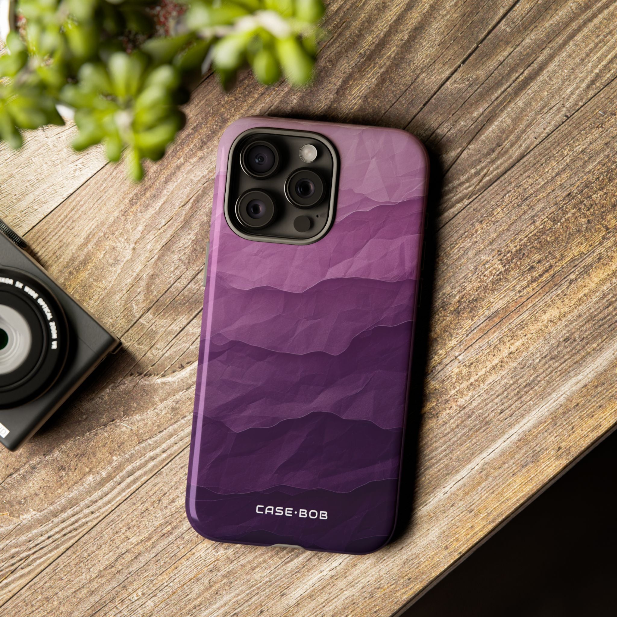Purple Wave Layers iPhone 15 Pro Max Case - Tough