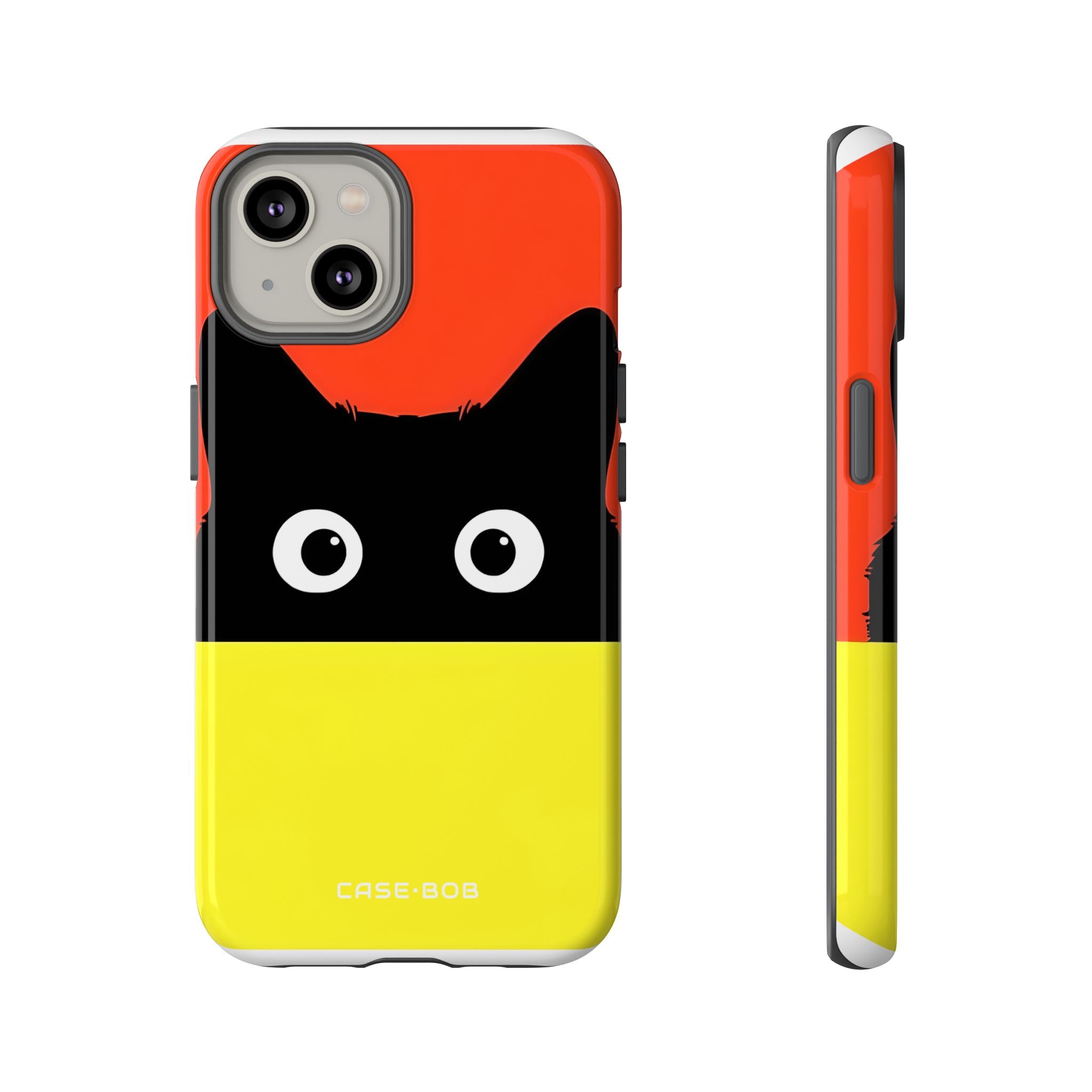 Peekaboo Cat Crimson iPhone 14 Case - Tough