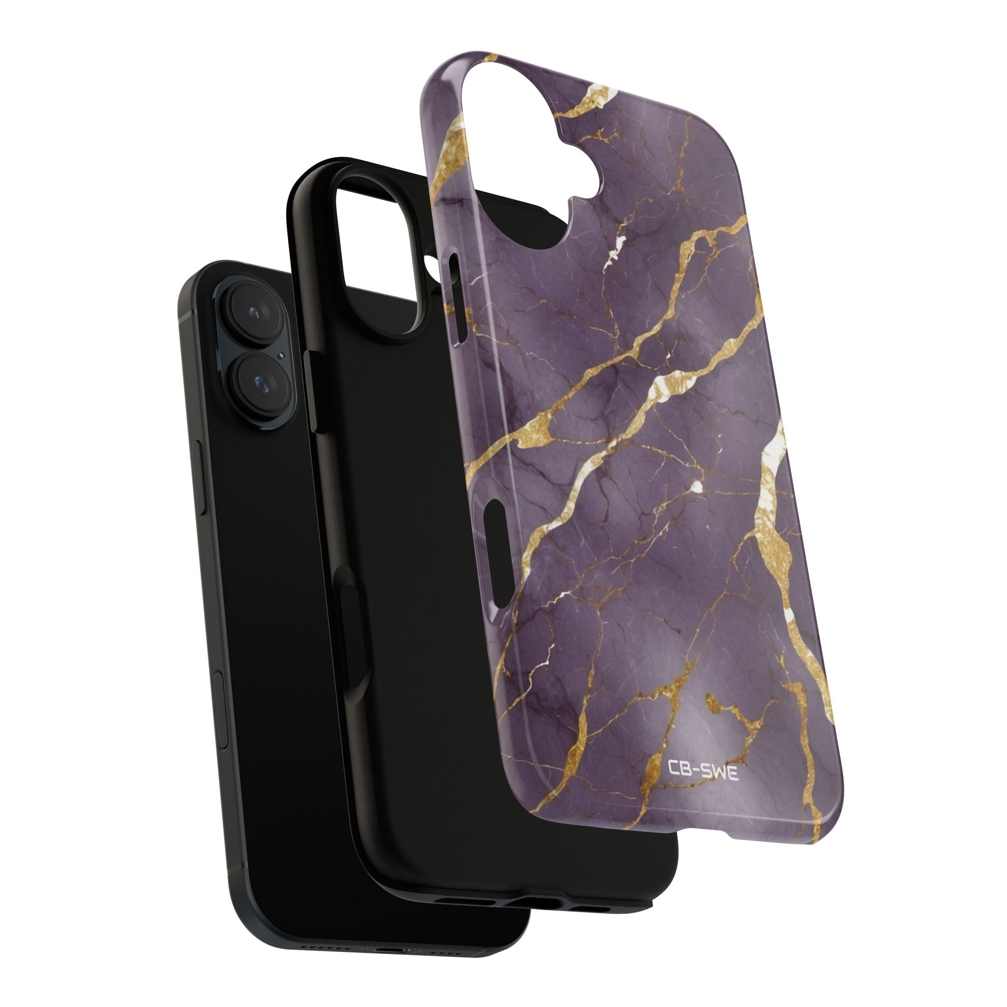 Golden Veins Flowing - iPhone Case