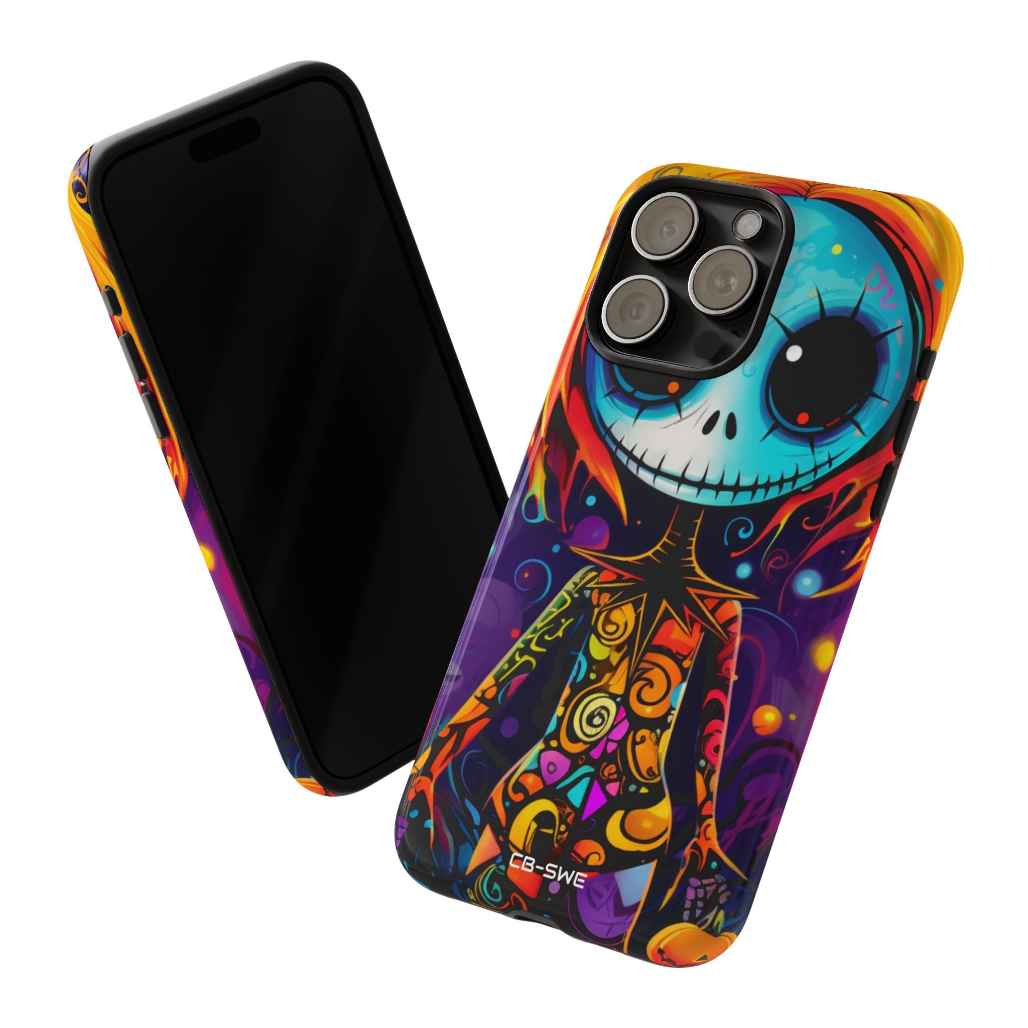 Skeletal Figure Laughs - iPhone Case