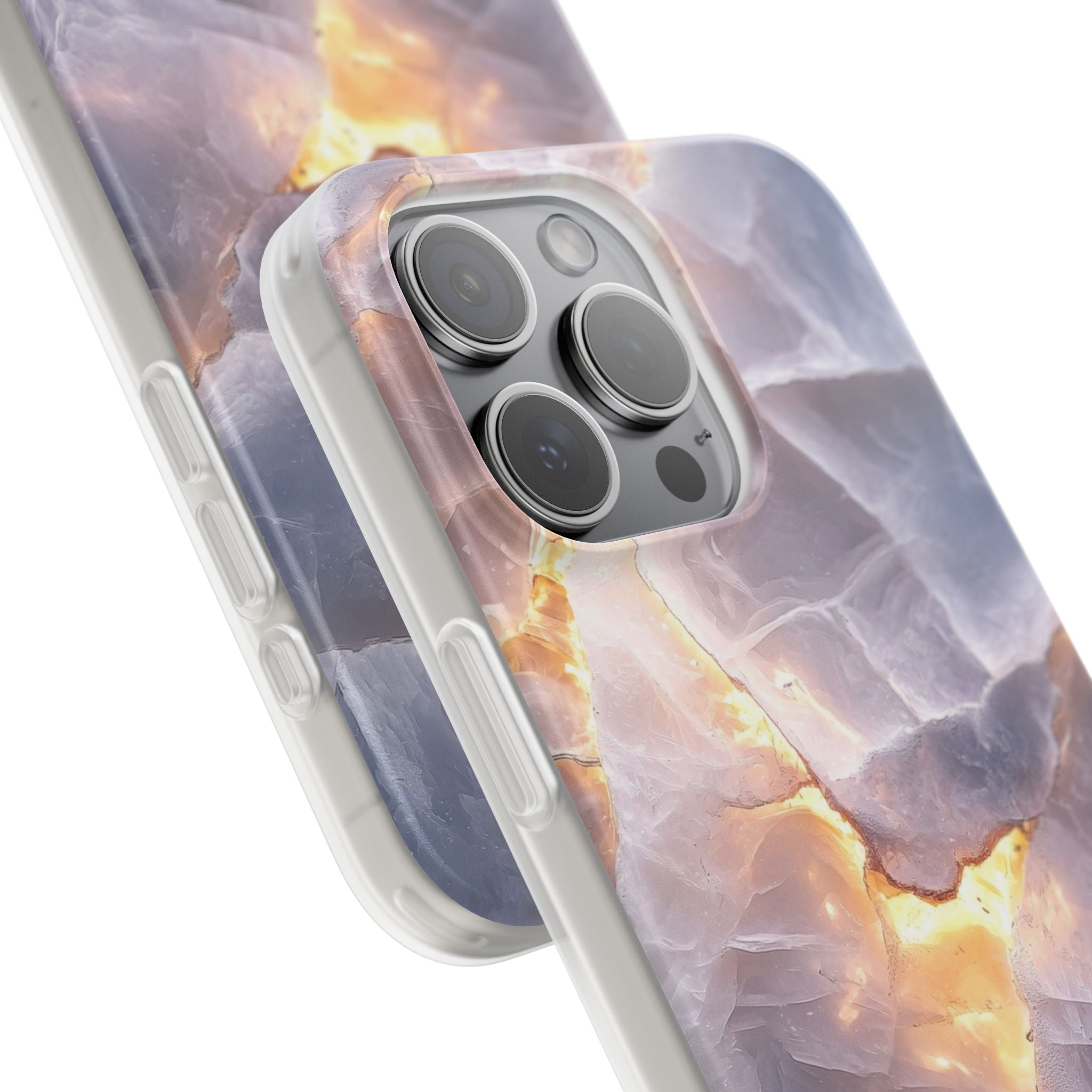 Crystal Veins iPhone 15 Pro Max Case - Soft