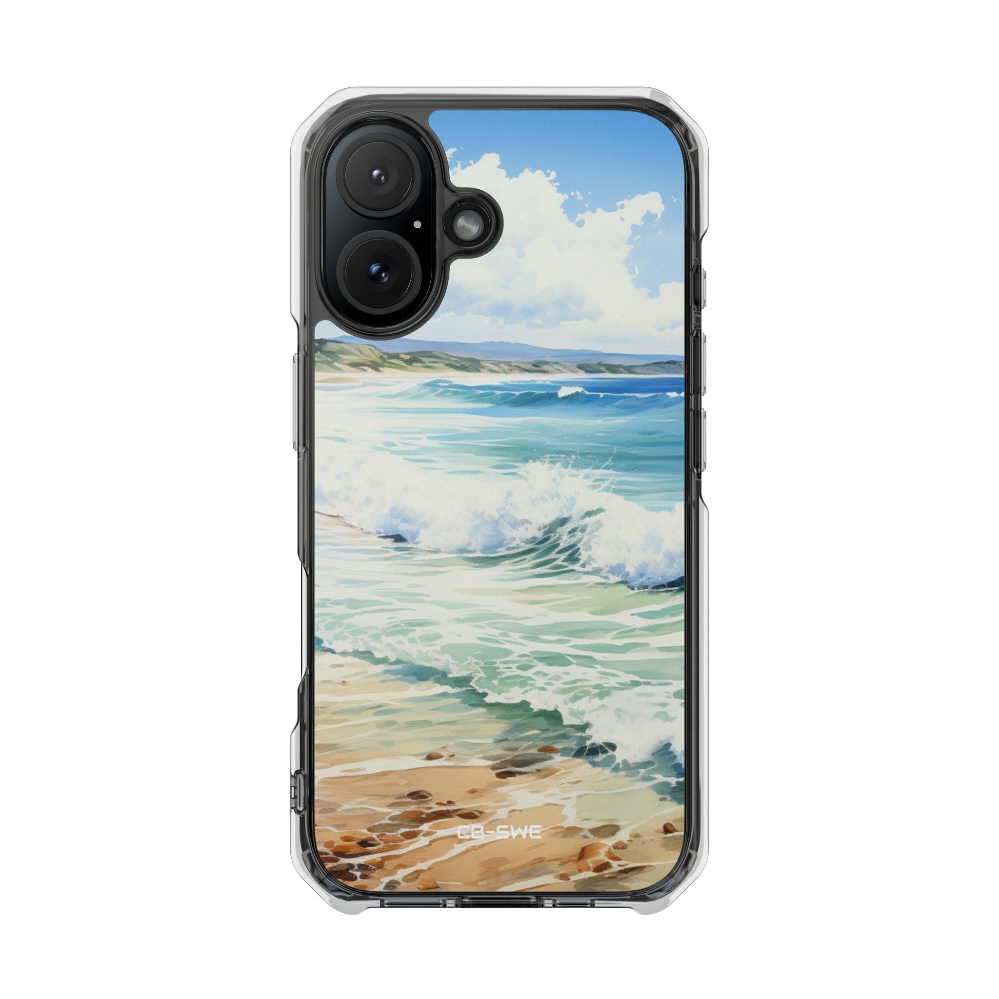 Serene Coastal Watercolors iPhone Case - Impact