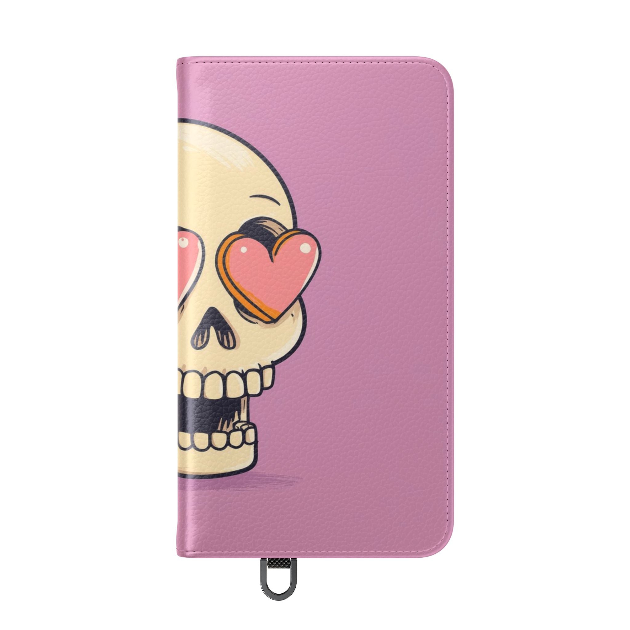 Heart Eyes Skull - Samsung S24 Case - Wallet