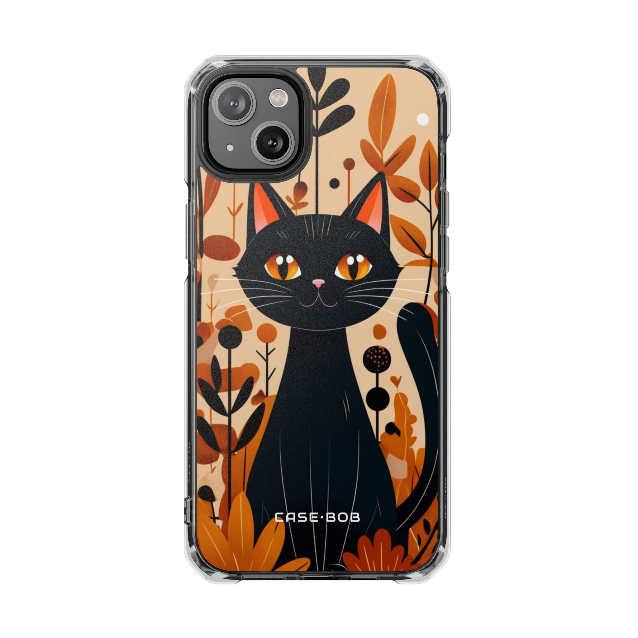 Black Cat Glow iPhone 14 Plus Case - Impact