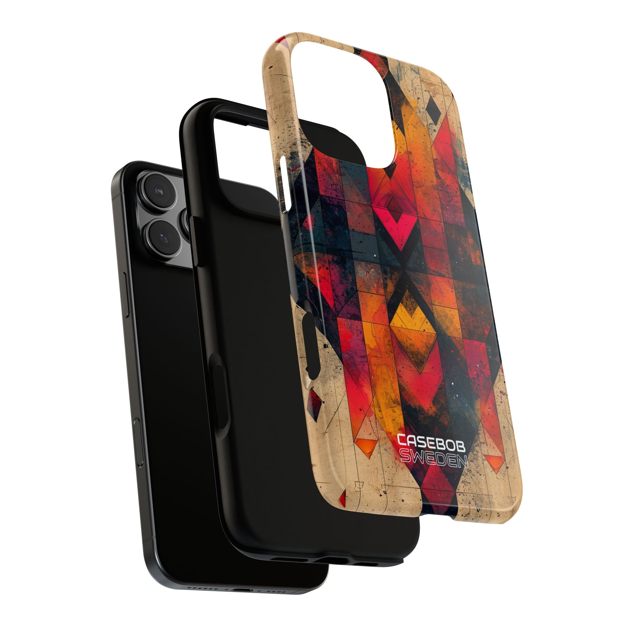 Fiery Symmetry Fusion iPhone 16 – Robust