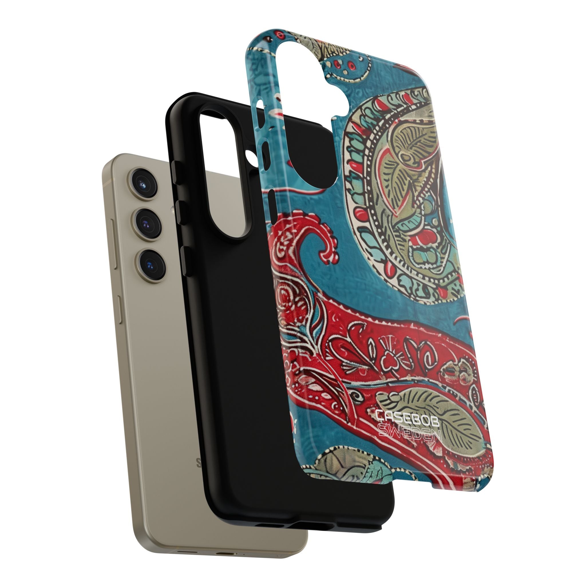 Paisley Floral Fusion Samsung S24 - Tough