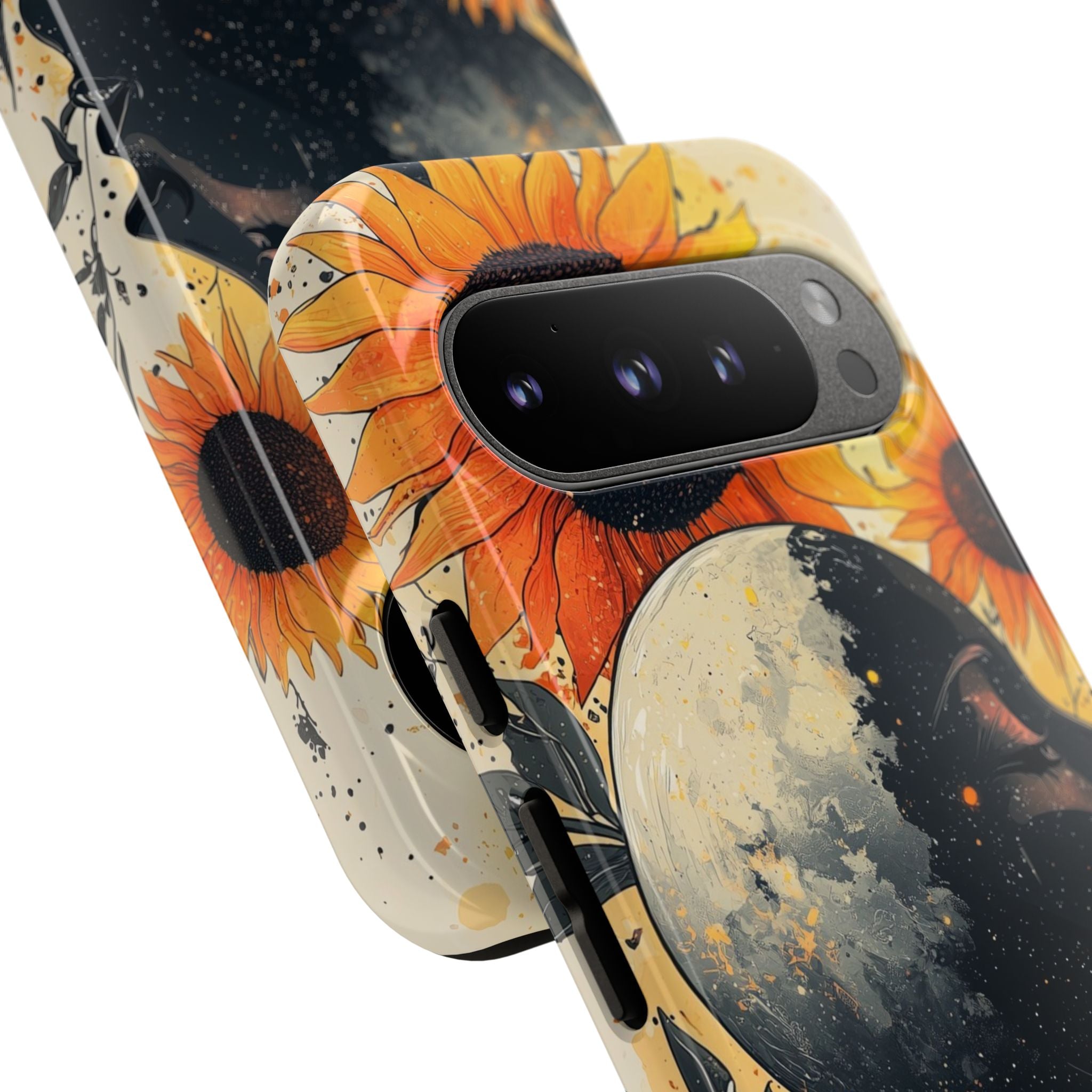 Sunflower Embraces Moon - Google Pixel Case