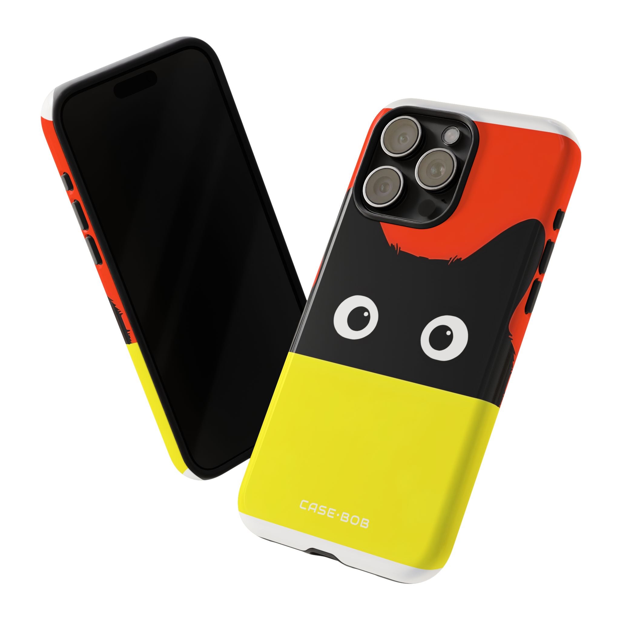 Peekaboo Cat Crimson iPhone 15 Pro Max Case - Tough