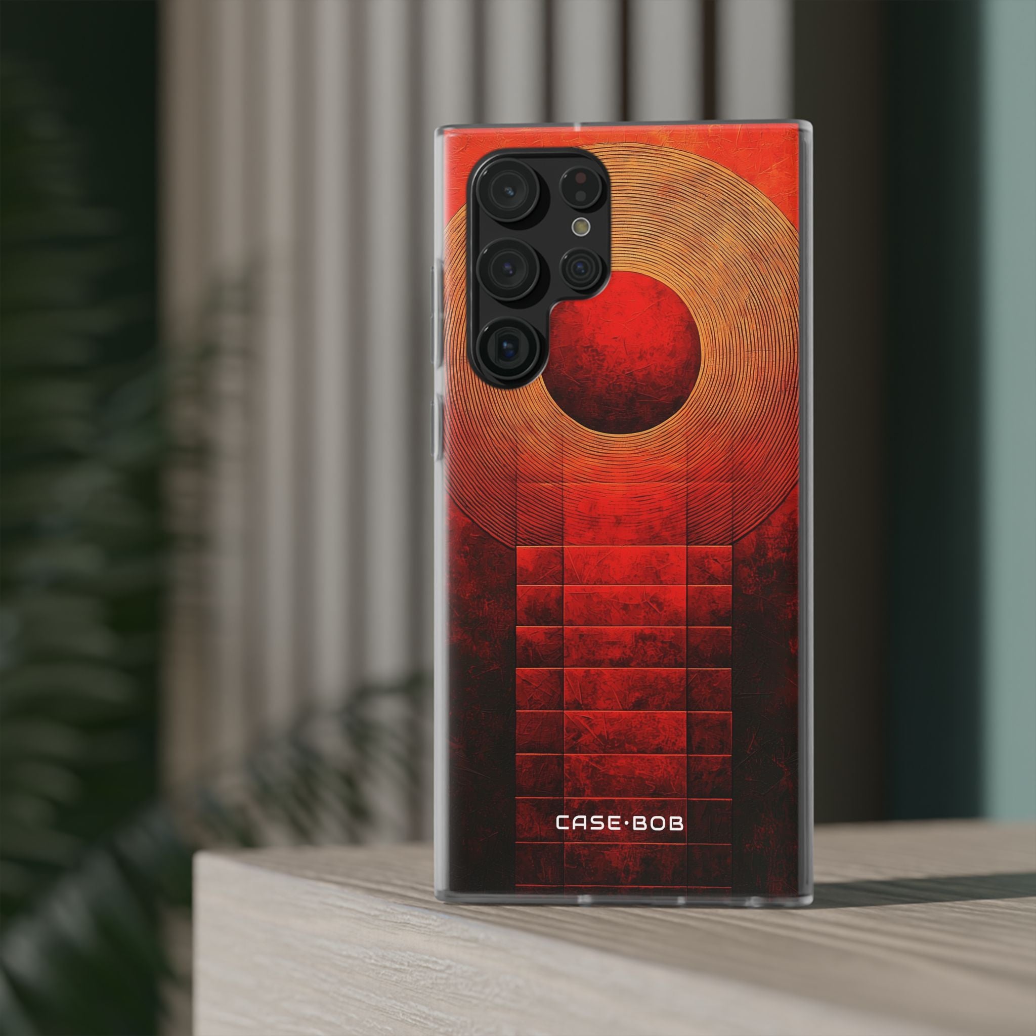 Crimson Orbit Samsung S22 Ultra Case - Soft