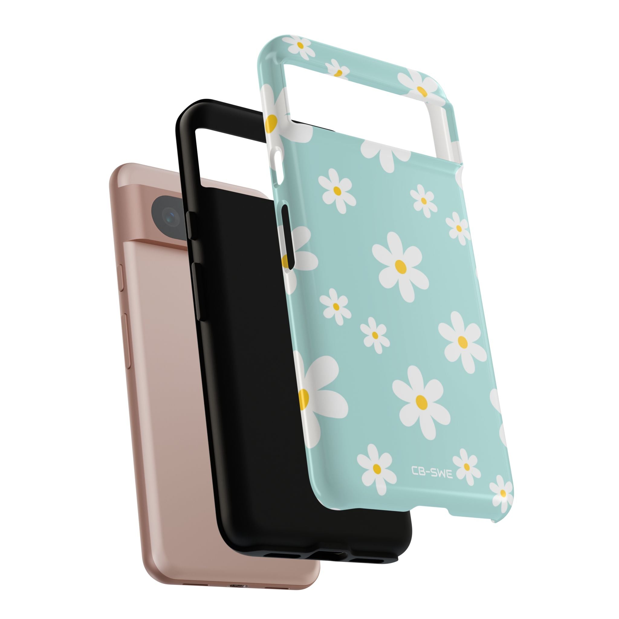 Daisies On Blue - Google Pixel Case