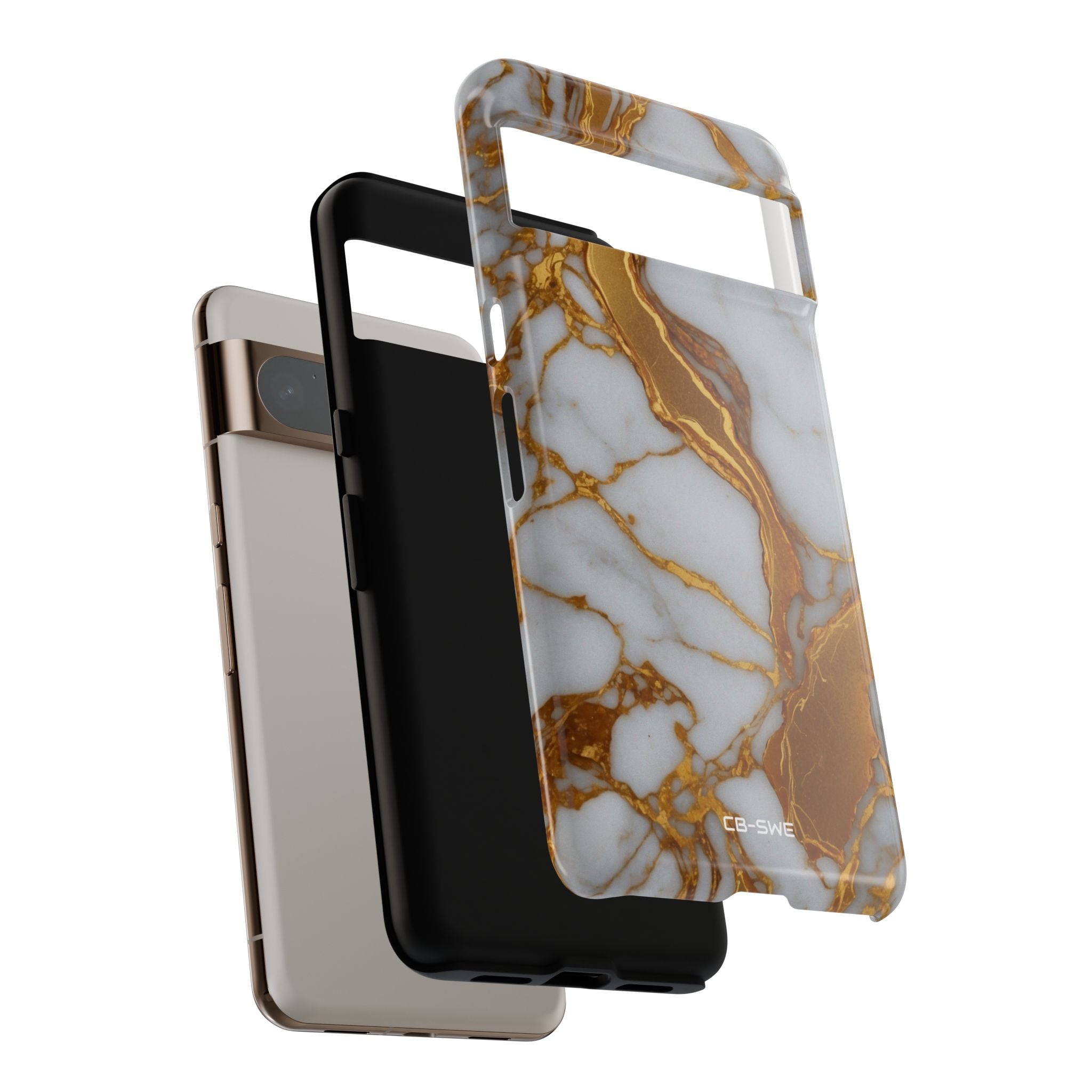 Golden Veins Flow - Google Pixel Case