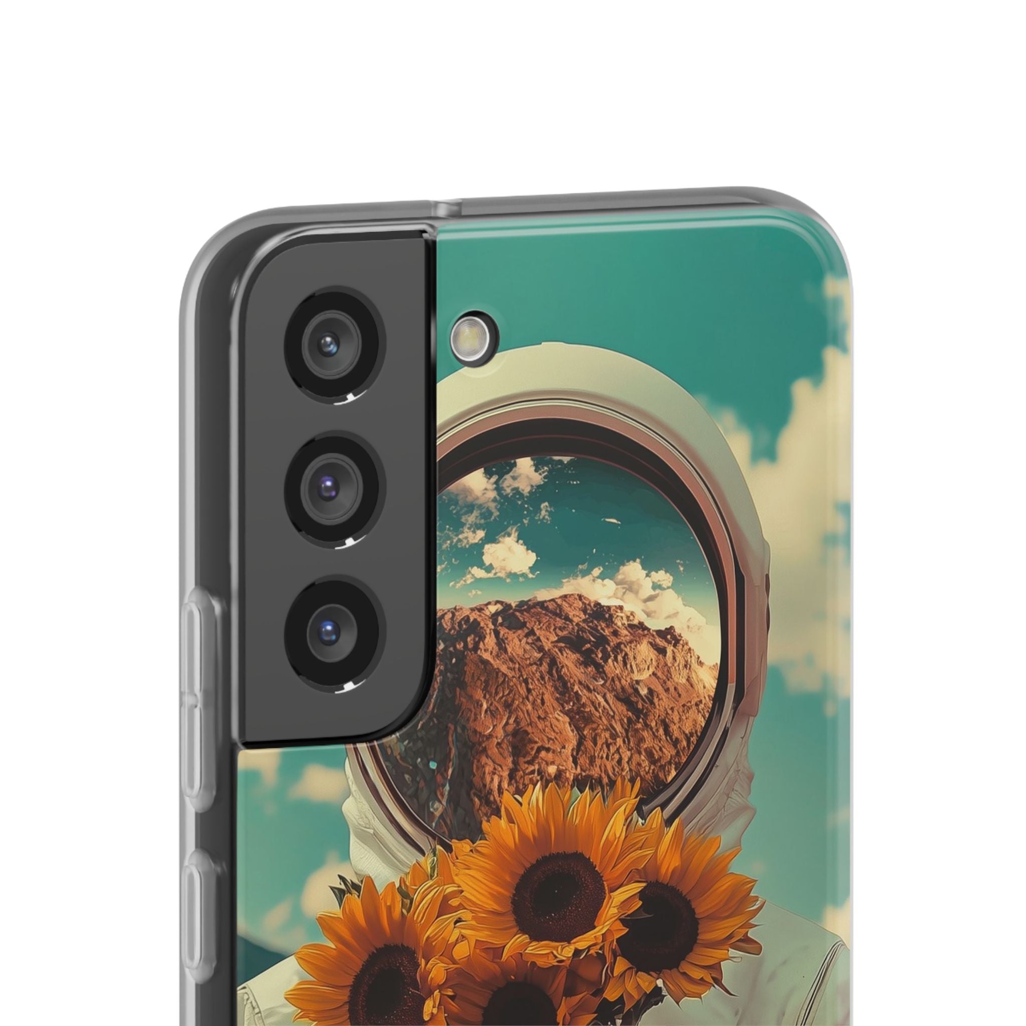 Sunflower Astronaut Samsung S22 - Soft