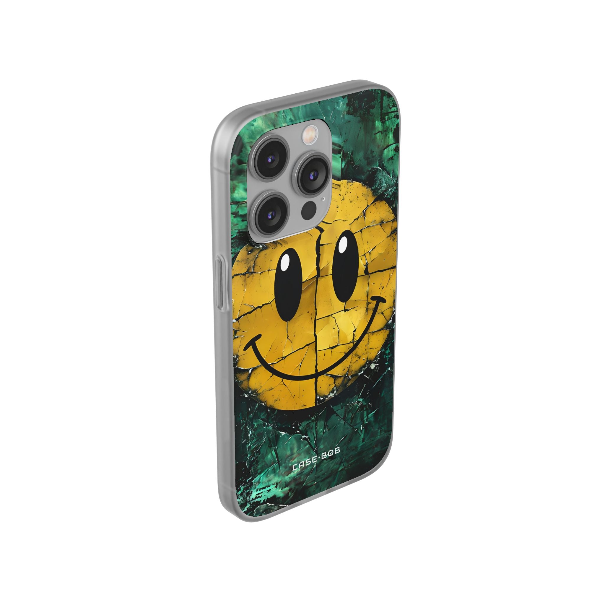 Cracked Smiley iPhone 14 Pro Case - Soft