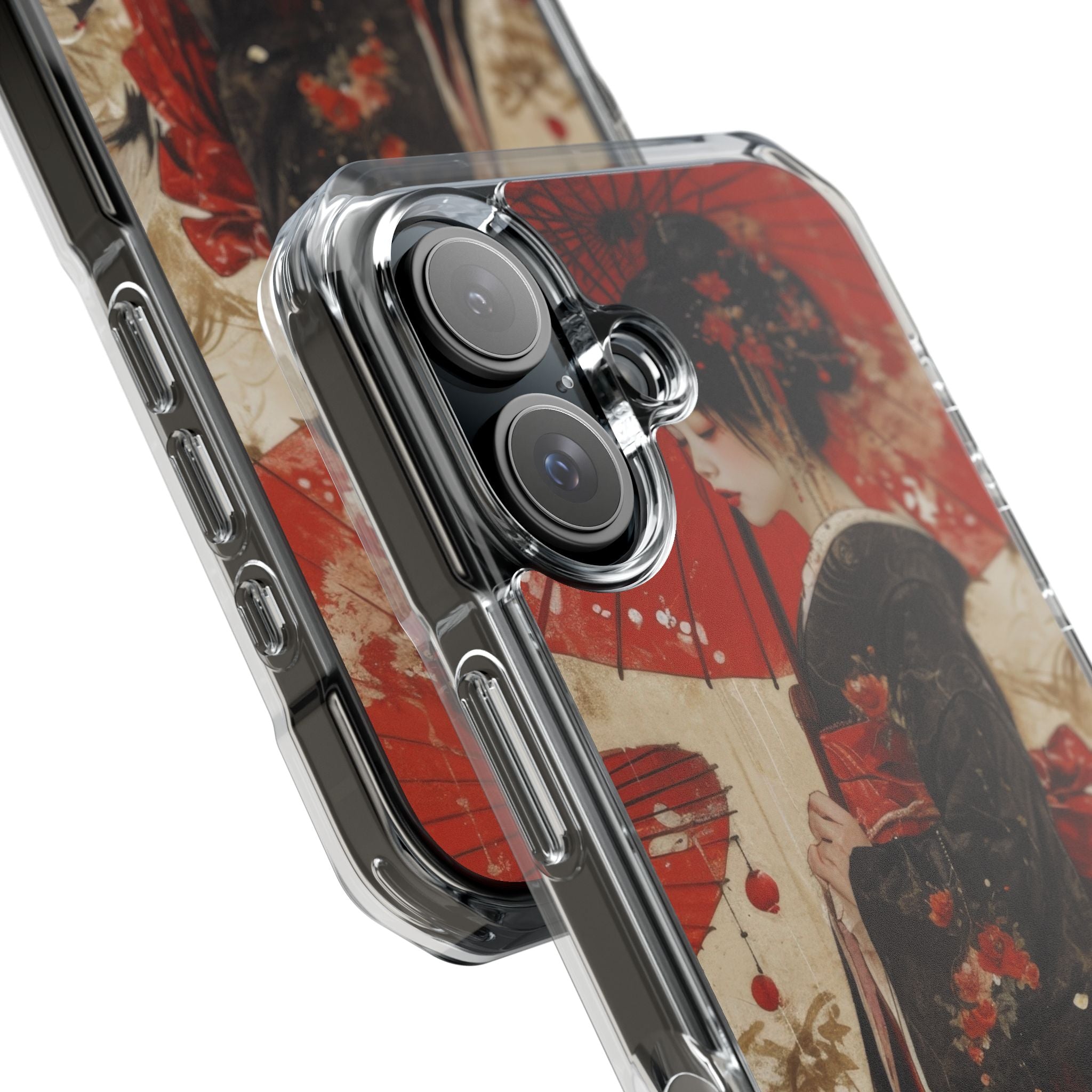 Scarlet Crane Dreams iPhone 16 - Impact Clear+