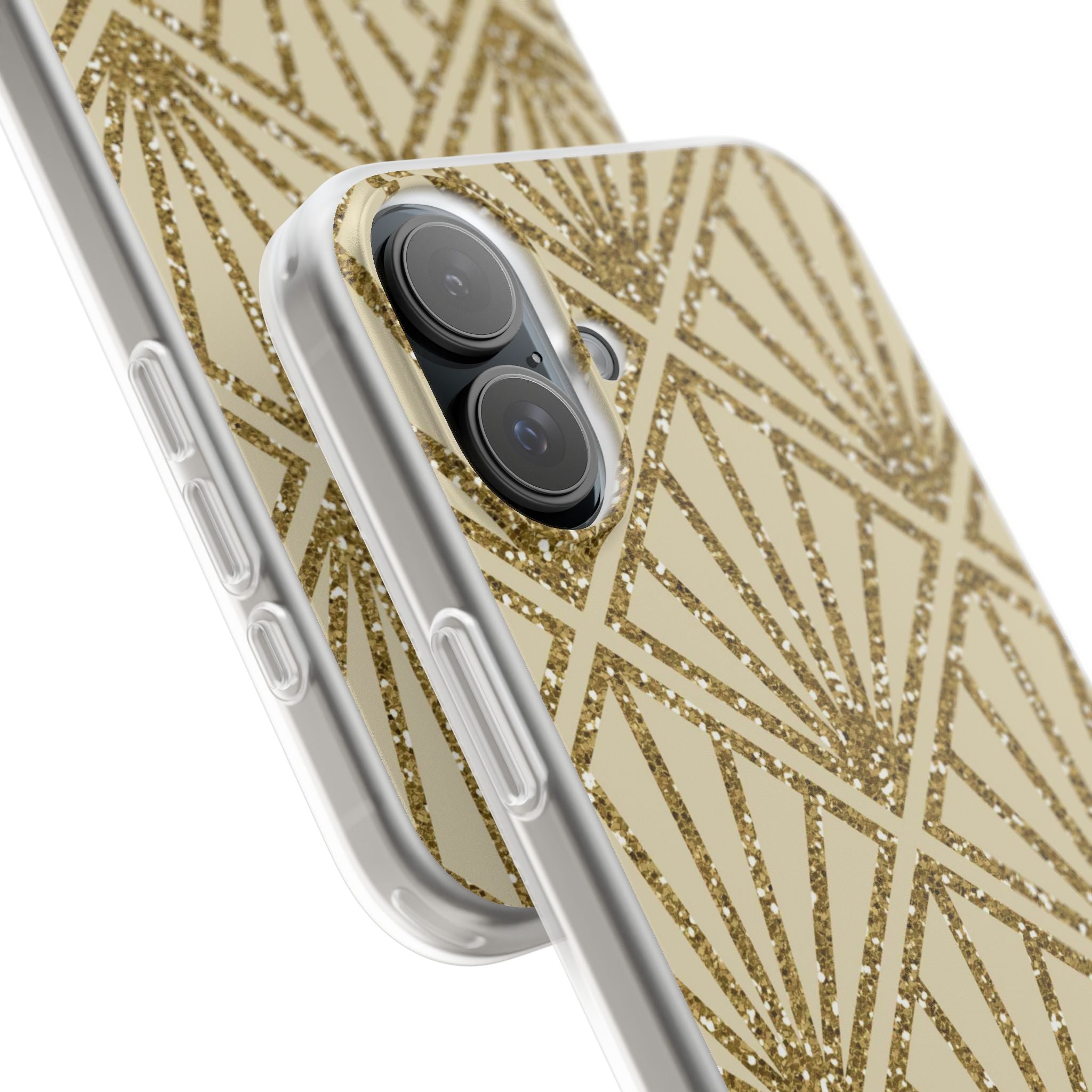 Gold Diamond Radiance iPhone 16 Plus Case - Soft