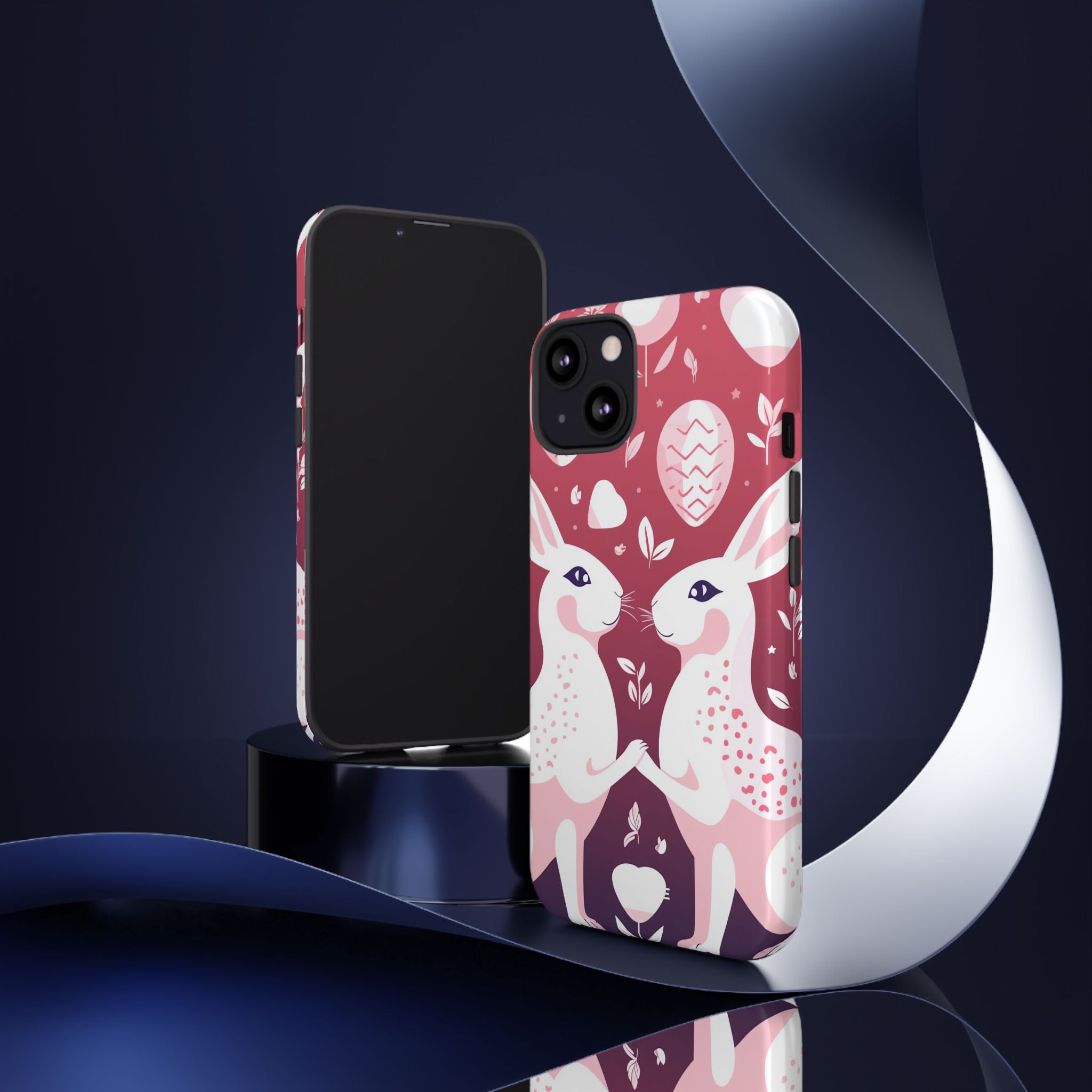 Rabbits Share Joy - iPhone Case