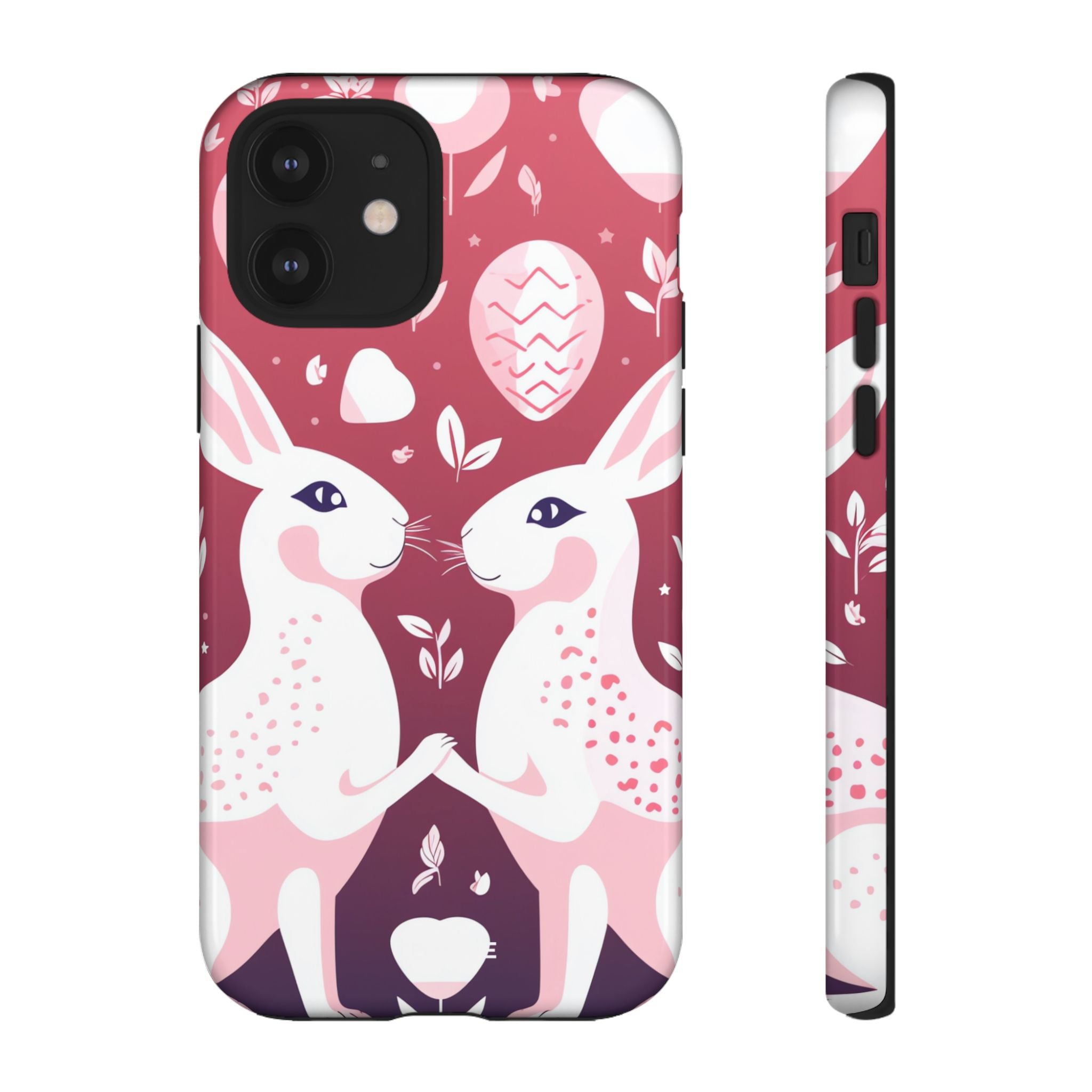 Rabbits Share Joy - iPhone Case