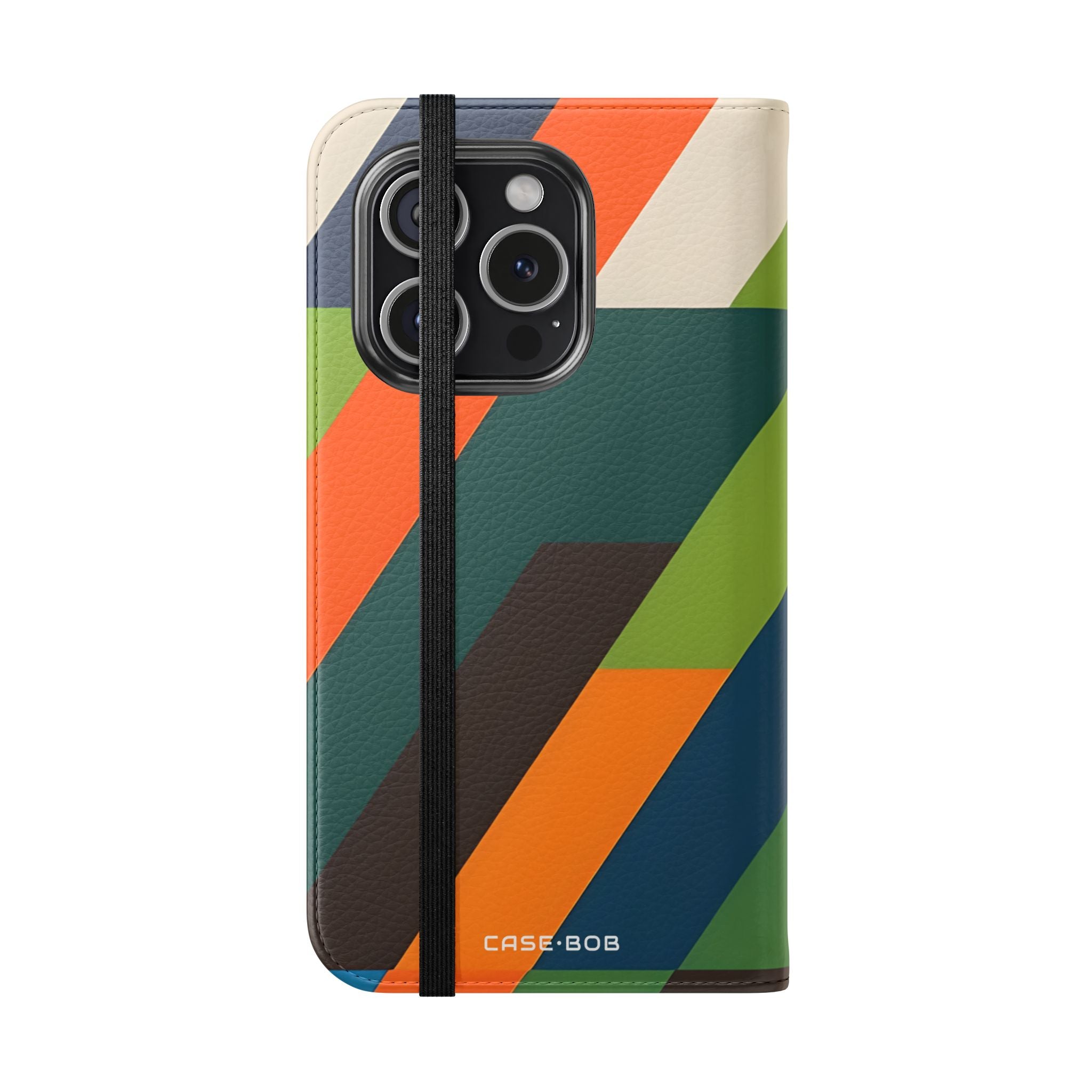 Zigzag Stripes - iPhone 15 Pro Case - Wallet