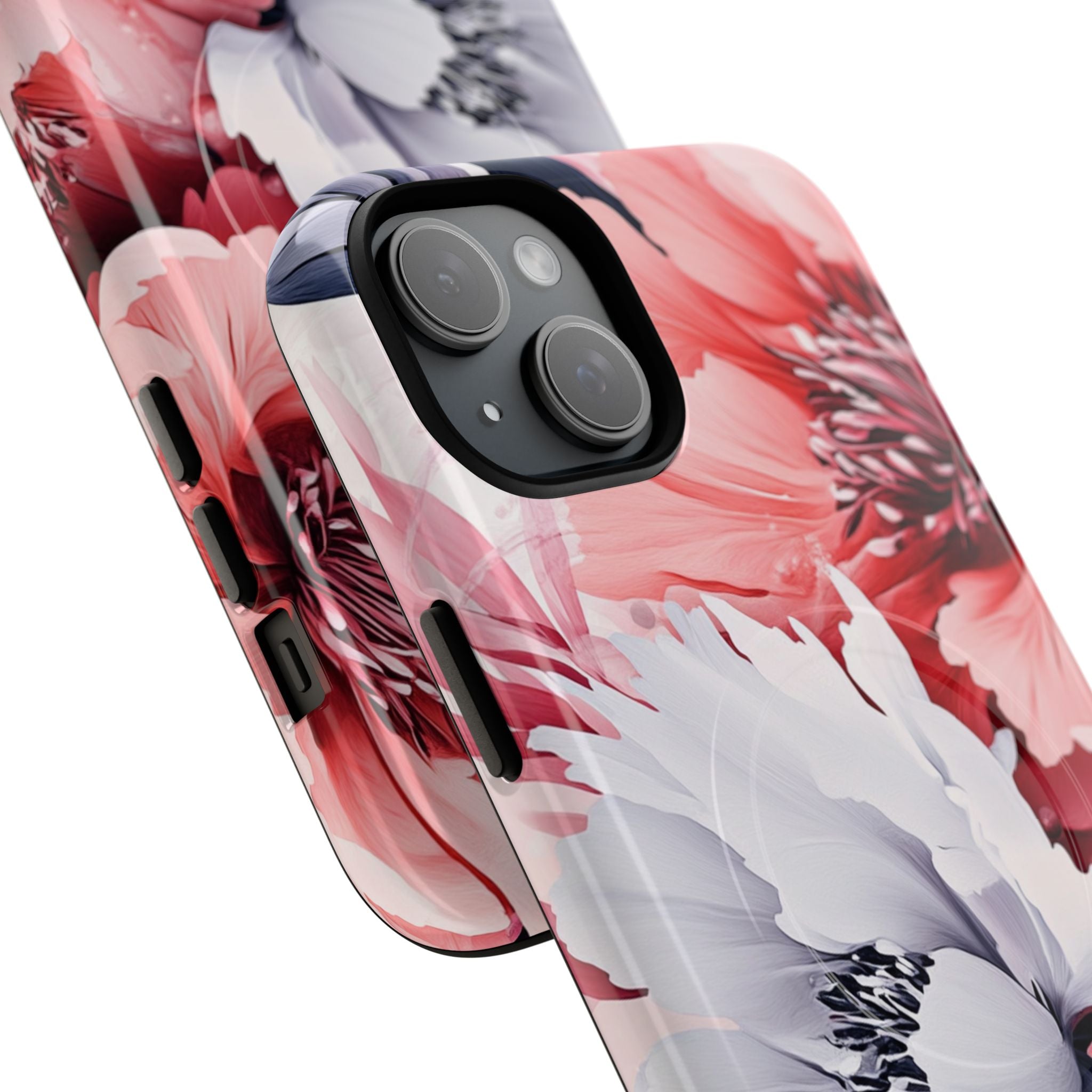 Coral Bloom iPhone 15 Plus Case - Tough+