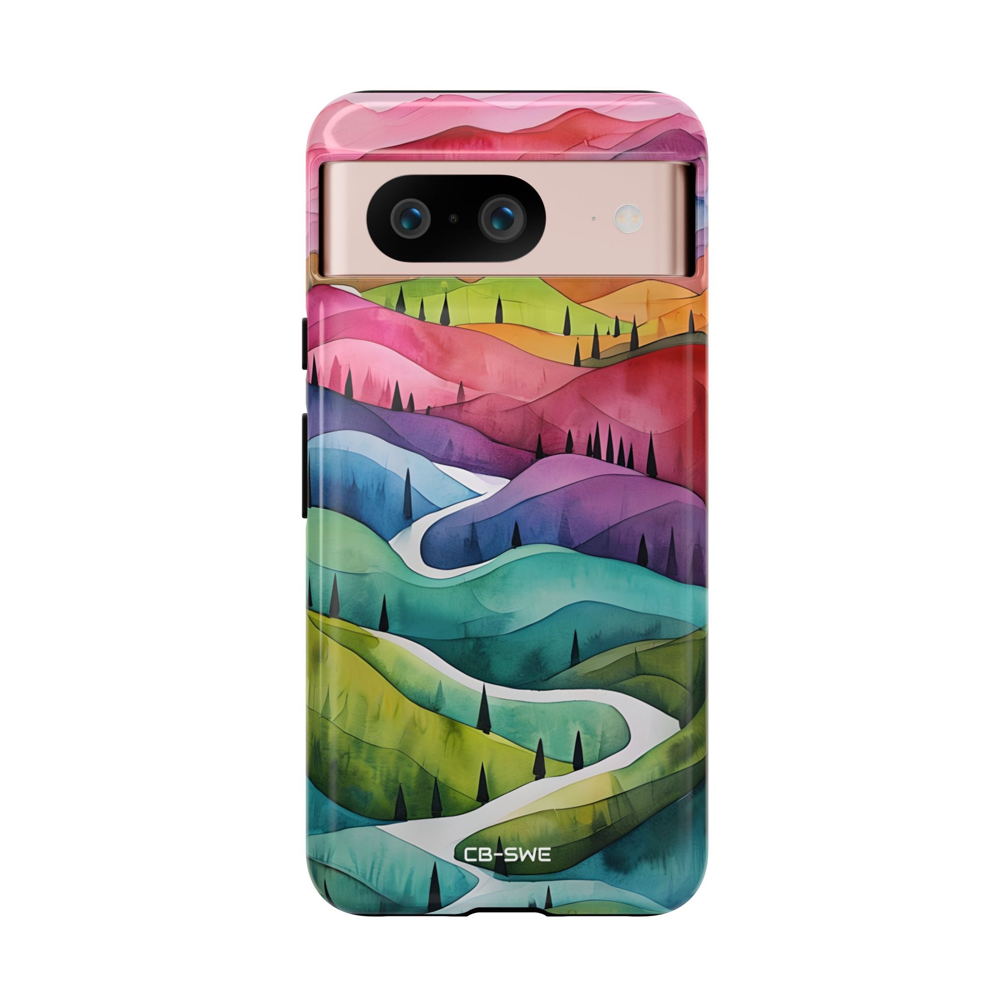 Whimsical Colorful Valleys - Google Pixel Case
