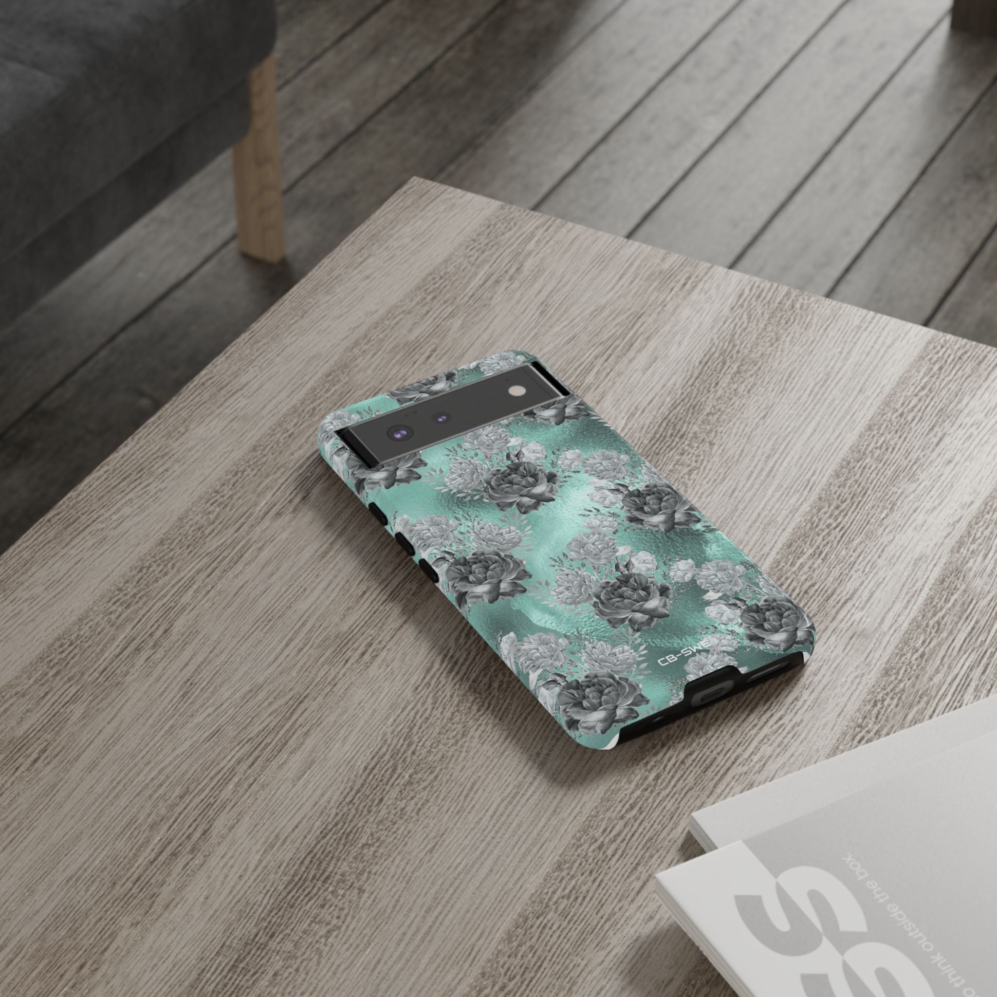 Teal Floral Elegance - Google Pixel Case