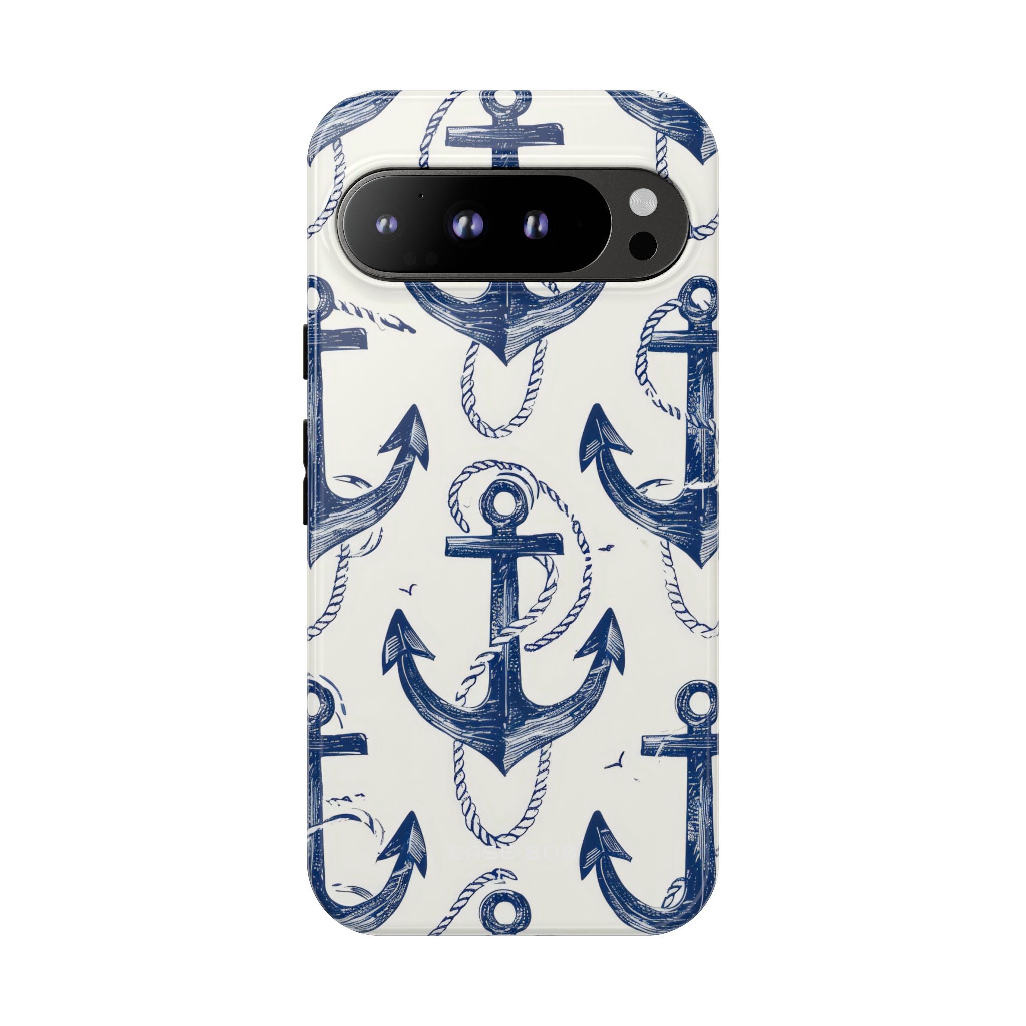 Navy Anchor Loop Google Pixel 9 Pro XL Case - Tough