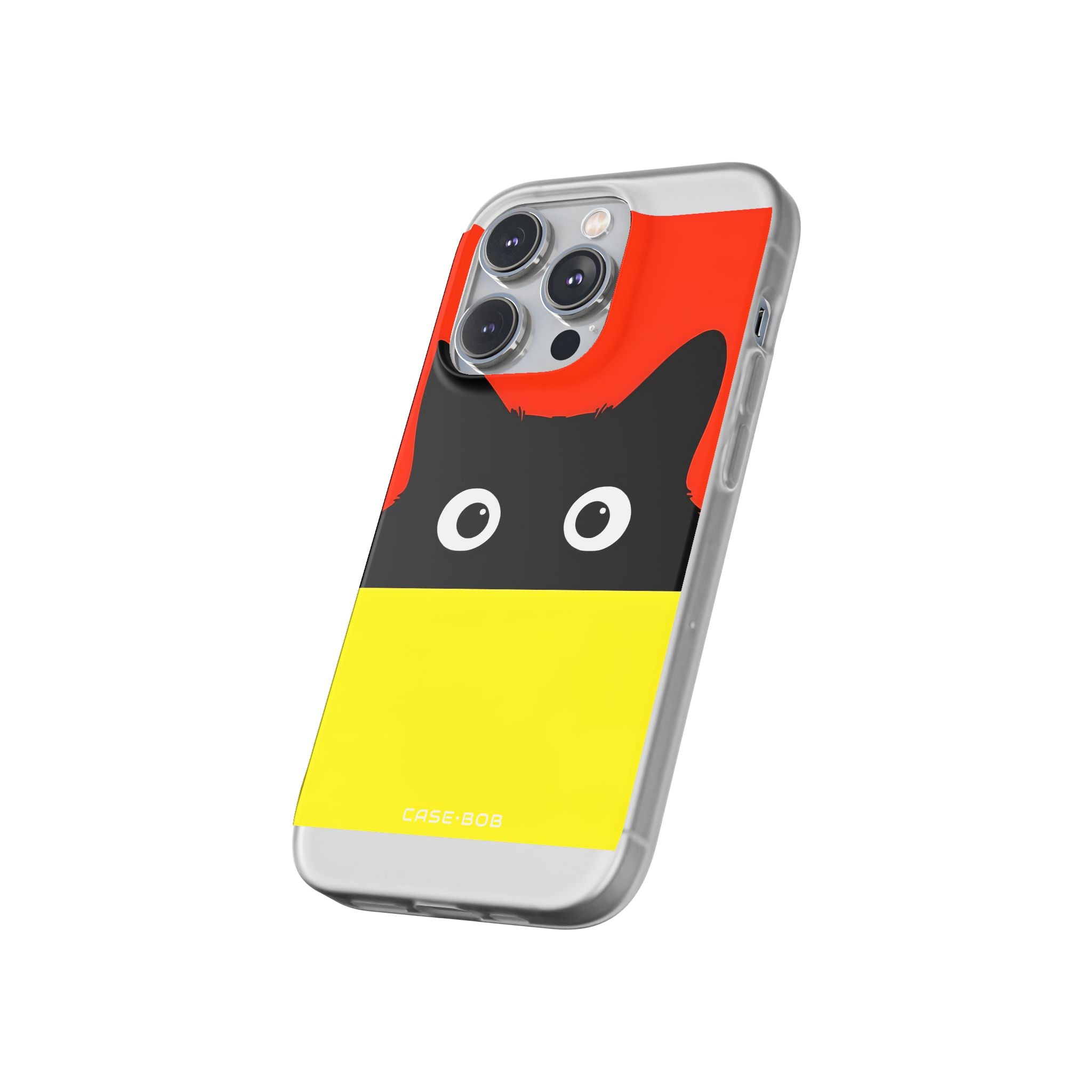 Peekaboo Cat Crimson iPhone 14 Pro Case - Soft