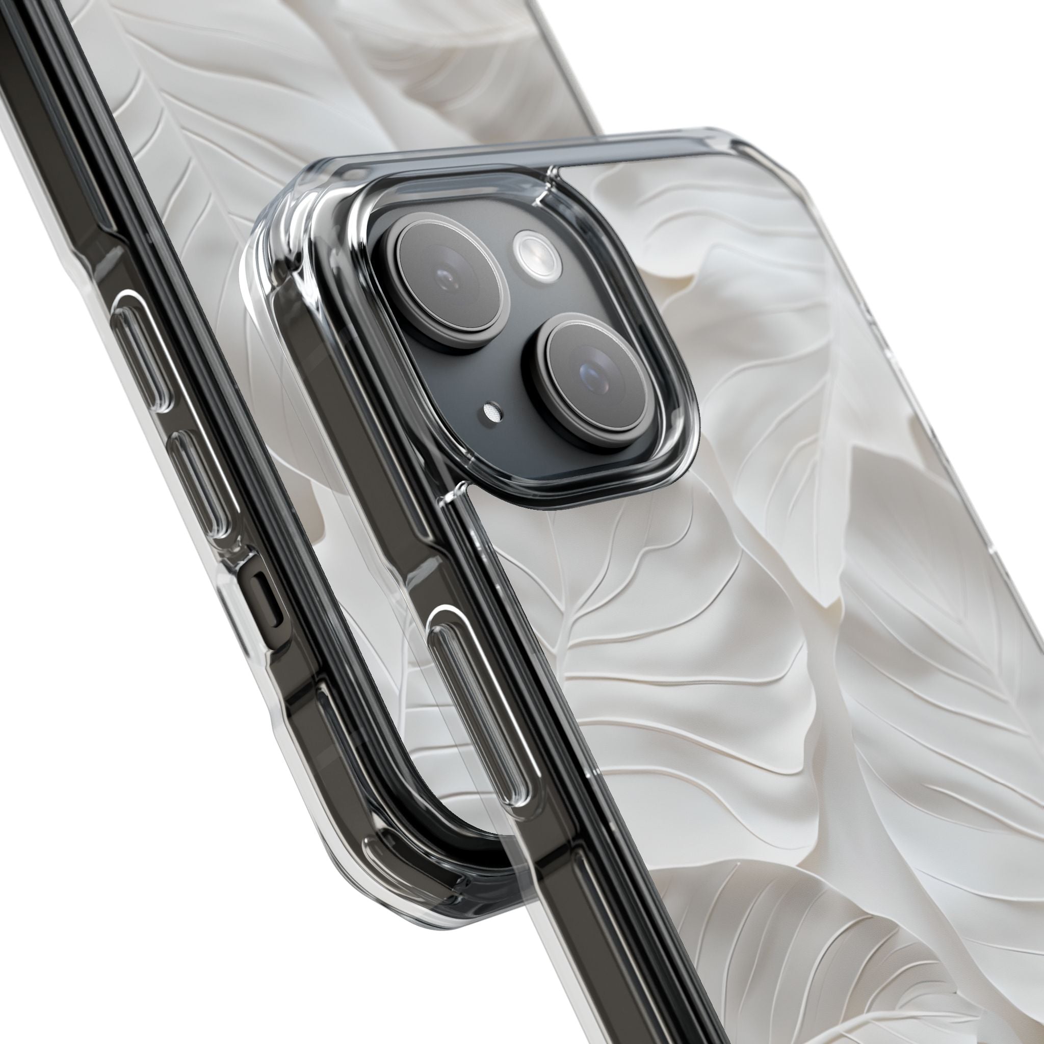 Elegant Leaf Relief iPhone Case - Impact