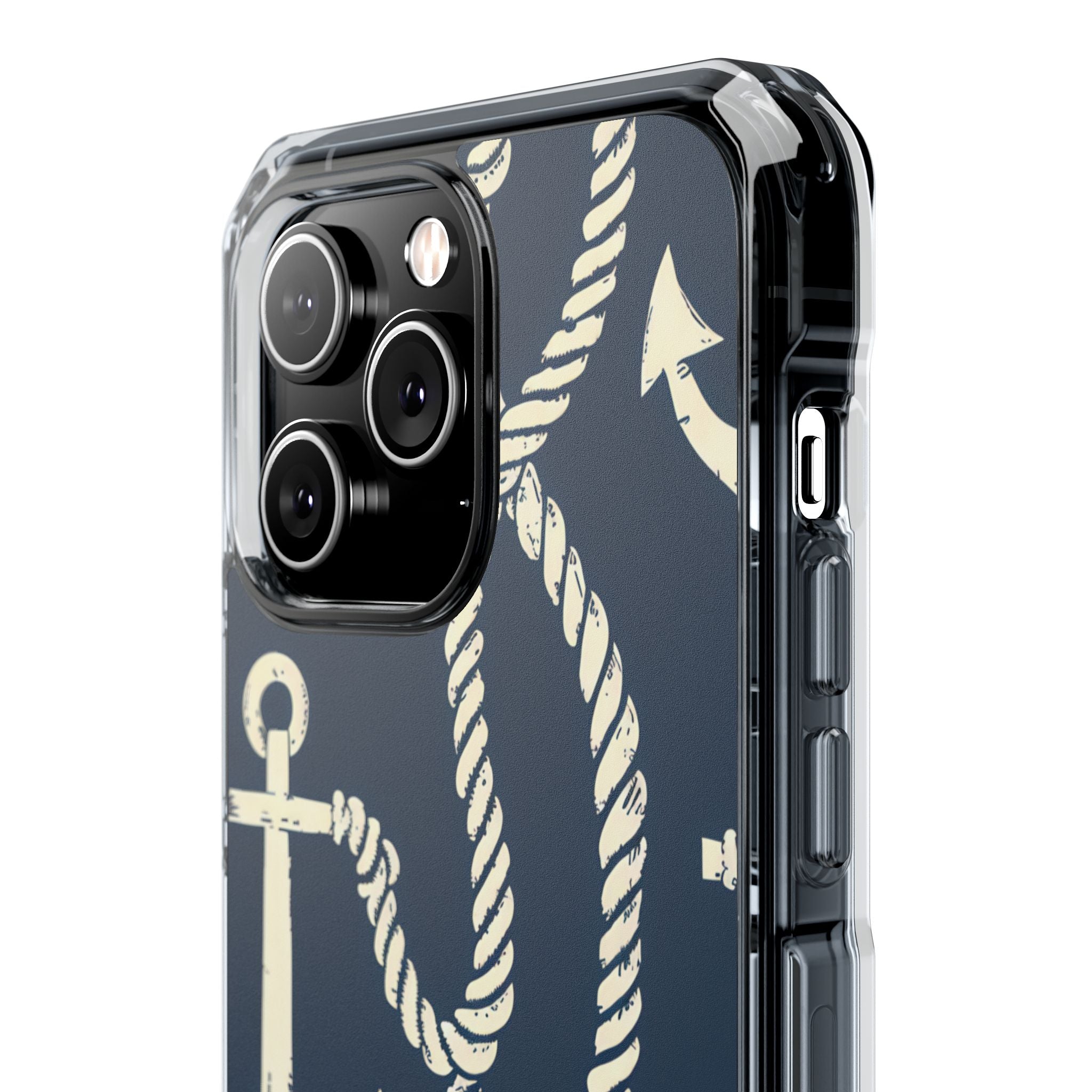 Nautical Anchors Rope iPhone 14 - Impact Clear+
