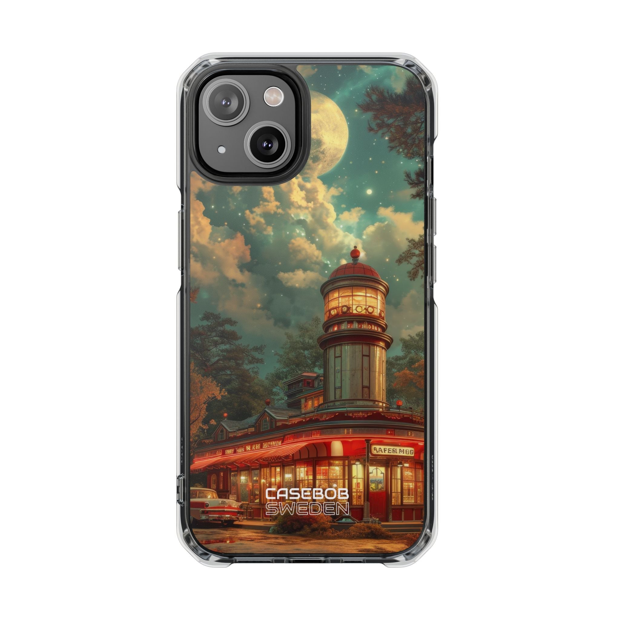 Retro Moonlight Cafe iPhone 14 - Impact Clear+