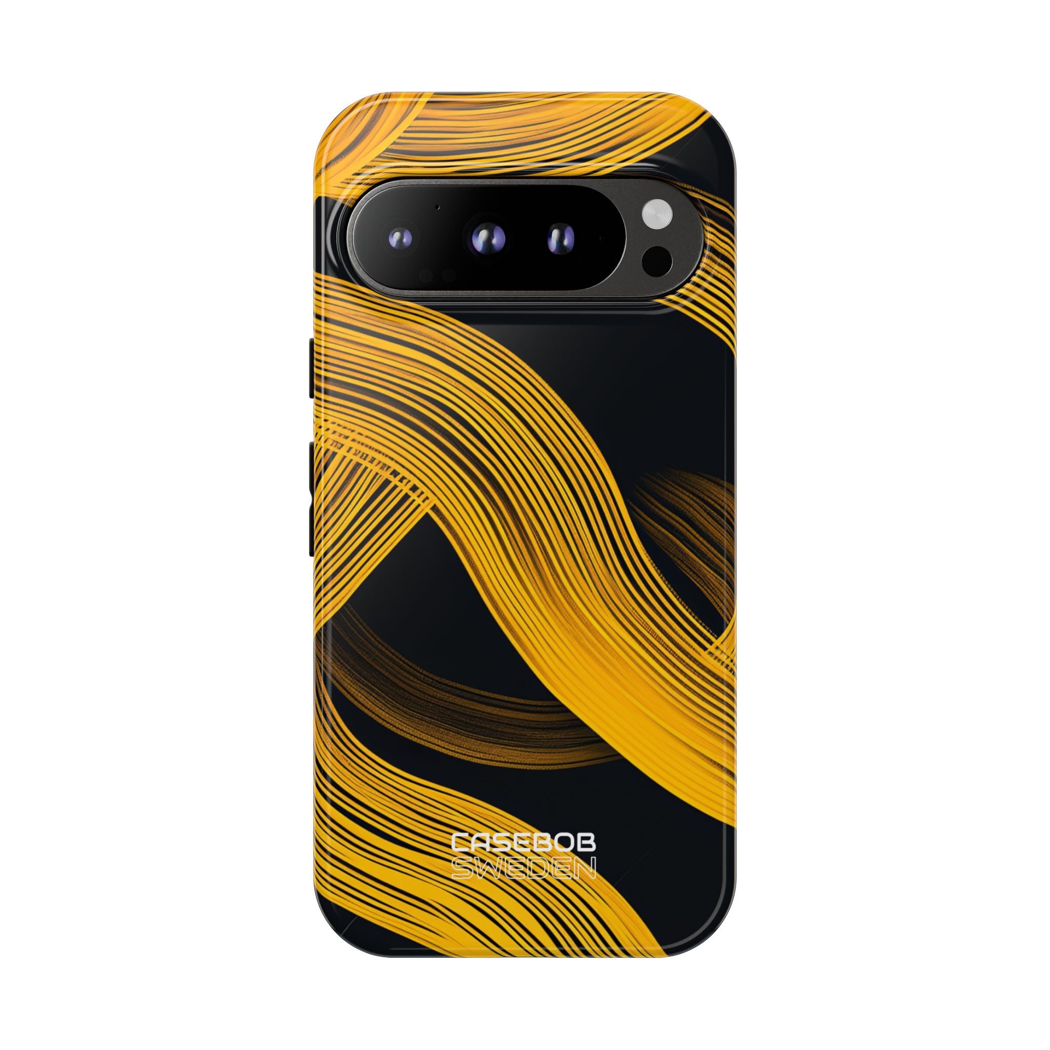 Yellow Flow Lines Google Pixel 9 - Tough