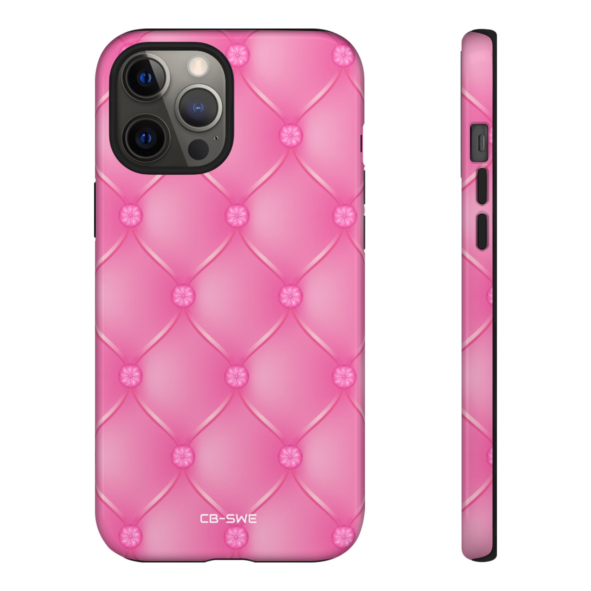 Quilted Pink Elegance - iPhone Case
