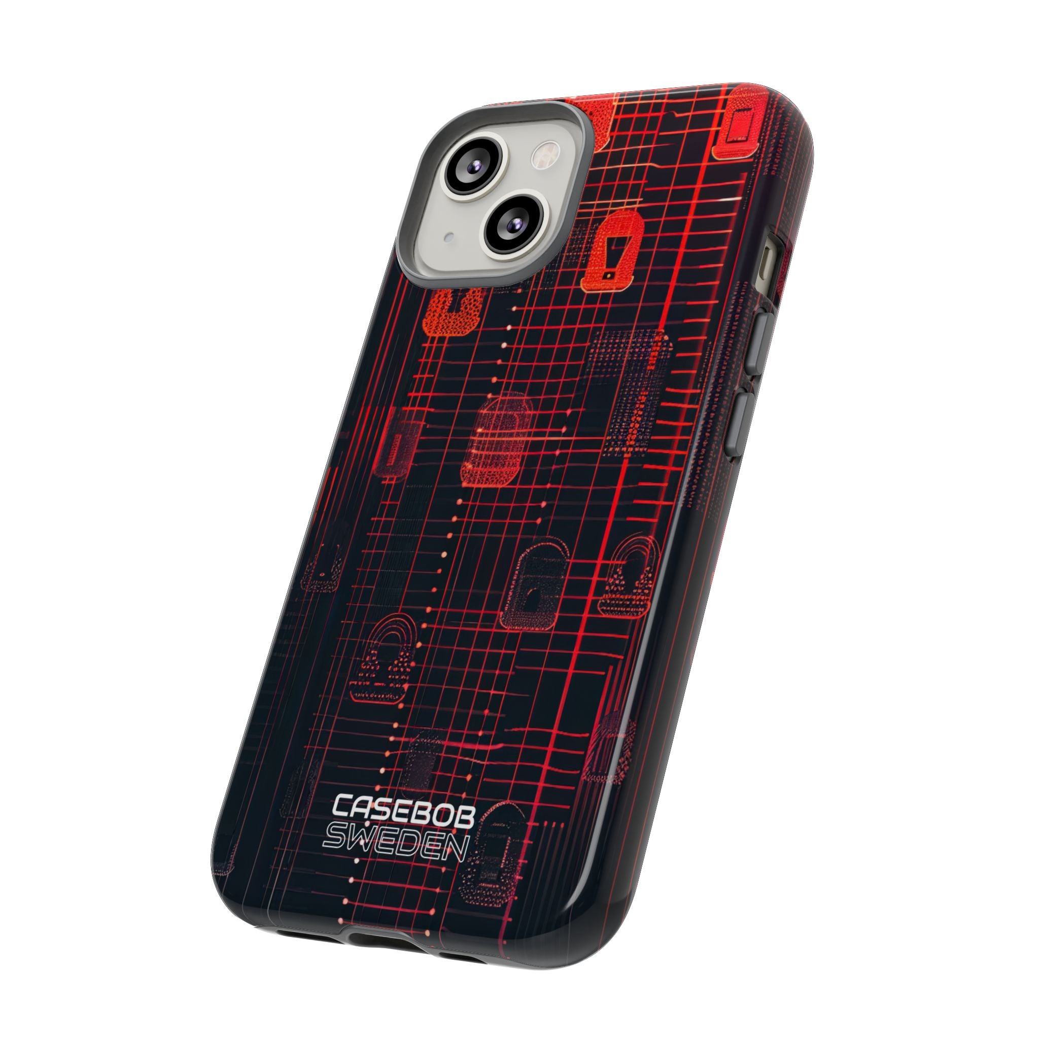 Cyber Locks Grid iPhone 14 - Resistente